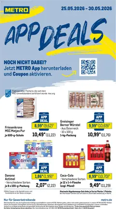 Metro Metro App Deals ab 25.05.2026 gültig