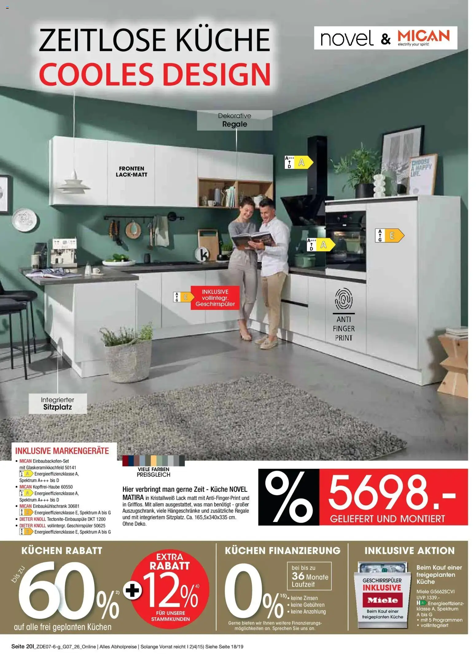Zurbrüggen Sonderverkauf – gültig ab 09.07.2026 | Seite: 44 | Produkte: Miele, Geschirrspüler, Küche, Kuchen