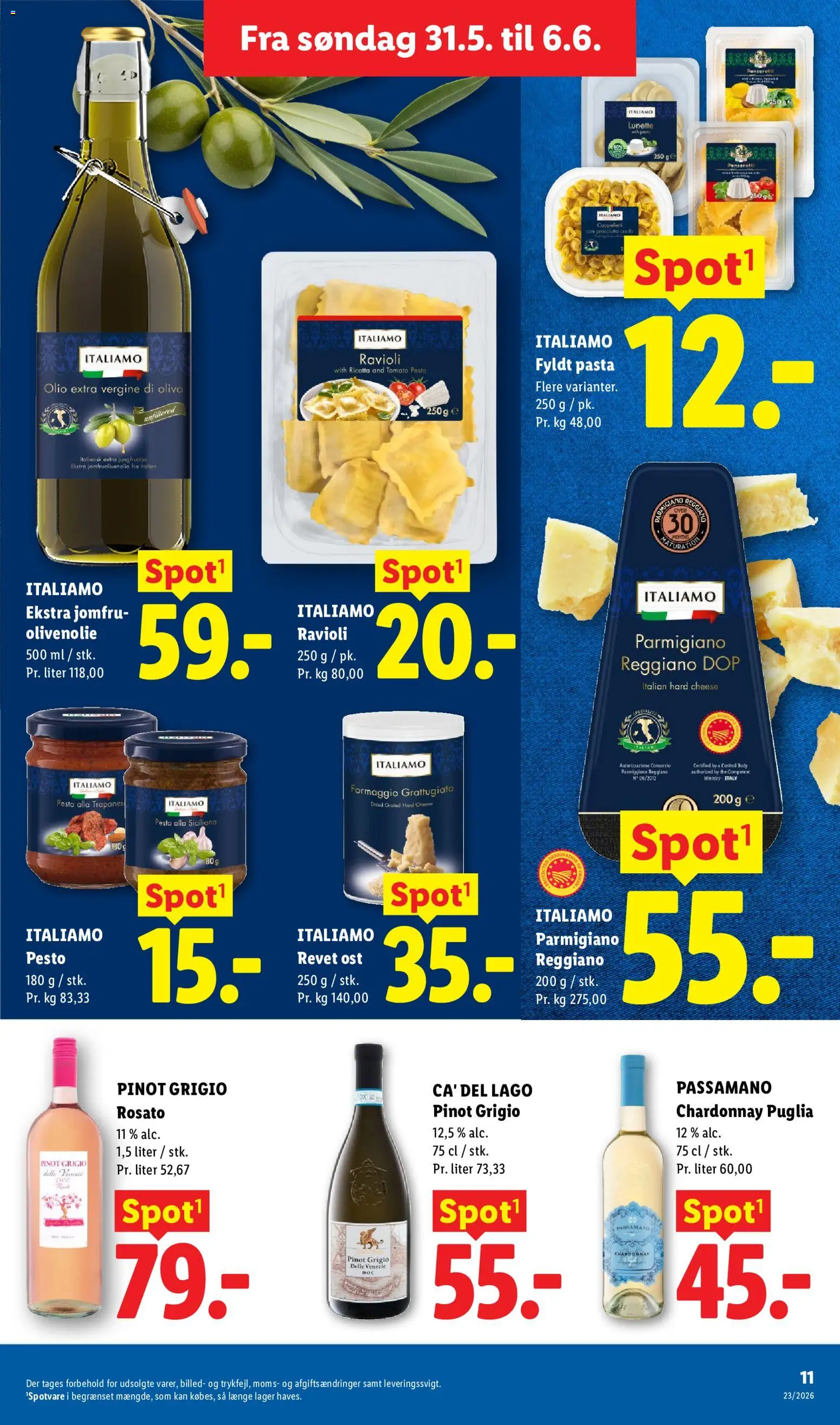 Lidl tilbudsavis – gyldig fra 31.05.2026 | Side: 28 | Produkter: Ost, Pesto, Olivenolie, Søm