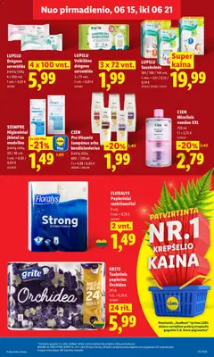 LIDL leidinys galioja nuo 15.06.2026 | Puslapis: 21 | Prekių: Šampūnas, Kondicionierius, Krepšelis, Tualetinis popierius