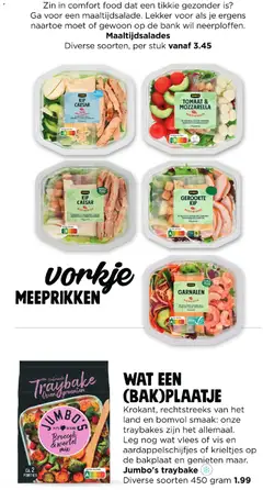 TOMAT & MOZZARELLA, MAALTIJDSALADE - Voorbeeld van een folder van Jumbo, geldig van 24-08-2026 | Pagina: 37 | Producten: Vis, Pasta, Krieltjes, Bank
