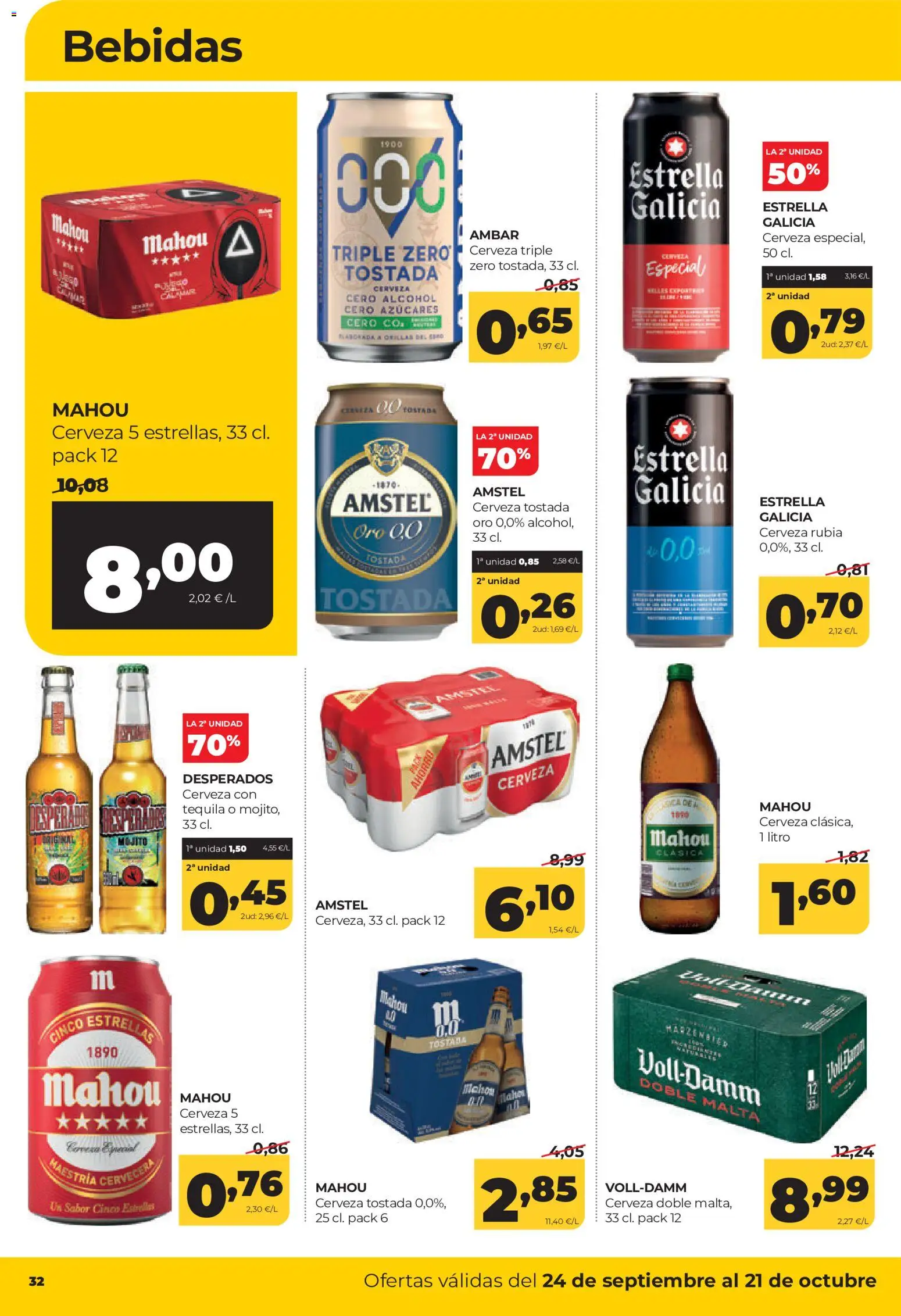 Alimerka folleto Asturias │ válido desde el 24/09/2026 | Página: 32 | Productos: Tequila, Cerveza, Bebidas, Alcohol
