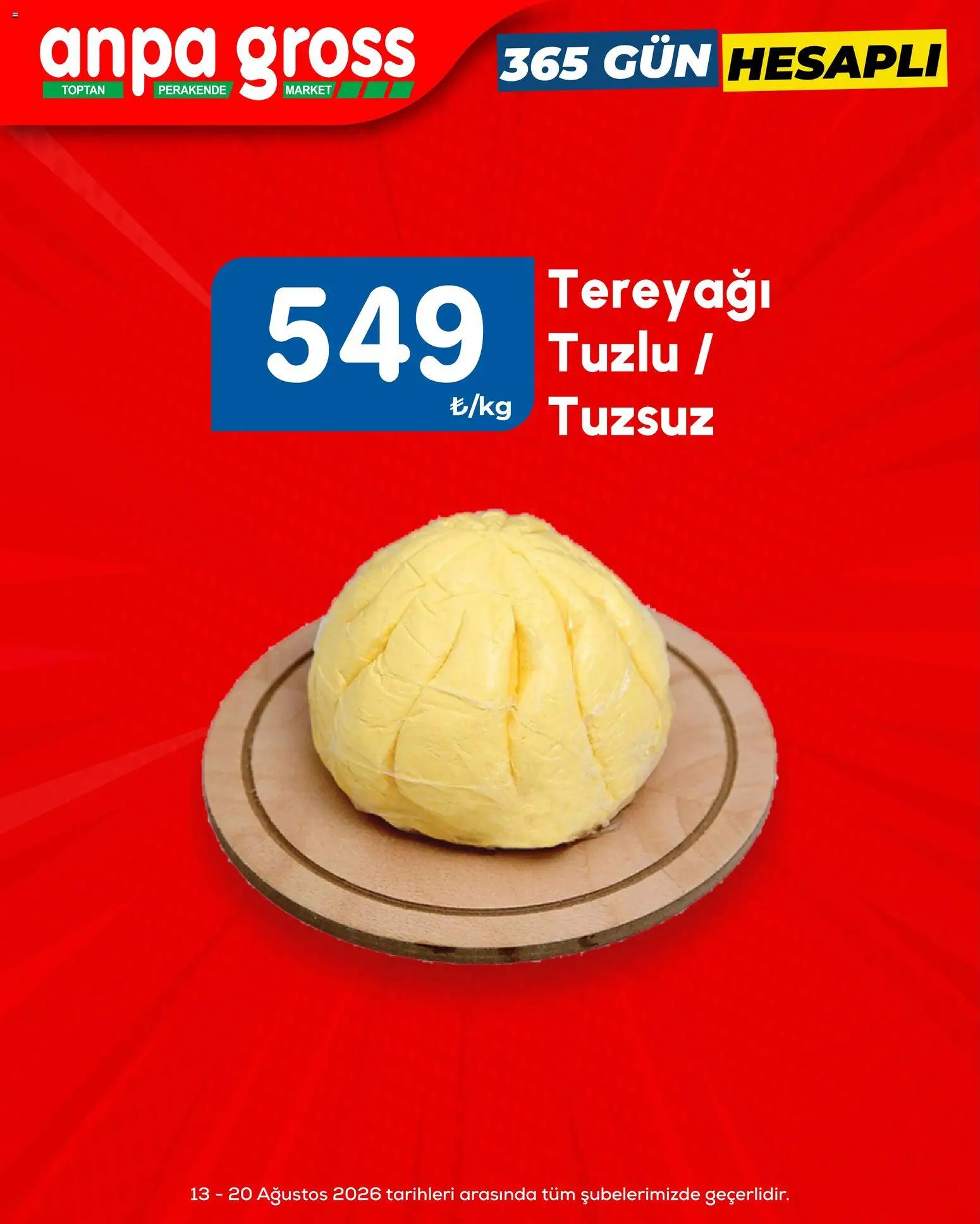 Anpa Gross Katalog - 13 Ağustos 2026 tarihinden itibaren geçerlidir | Sayfa: 2 | Ürünler: Tereyağı