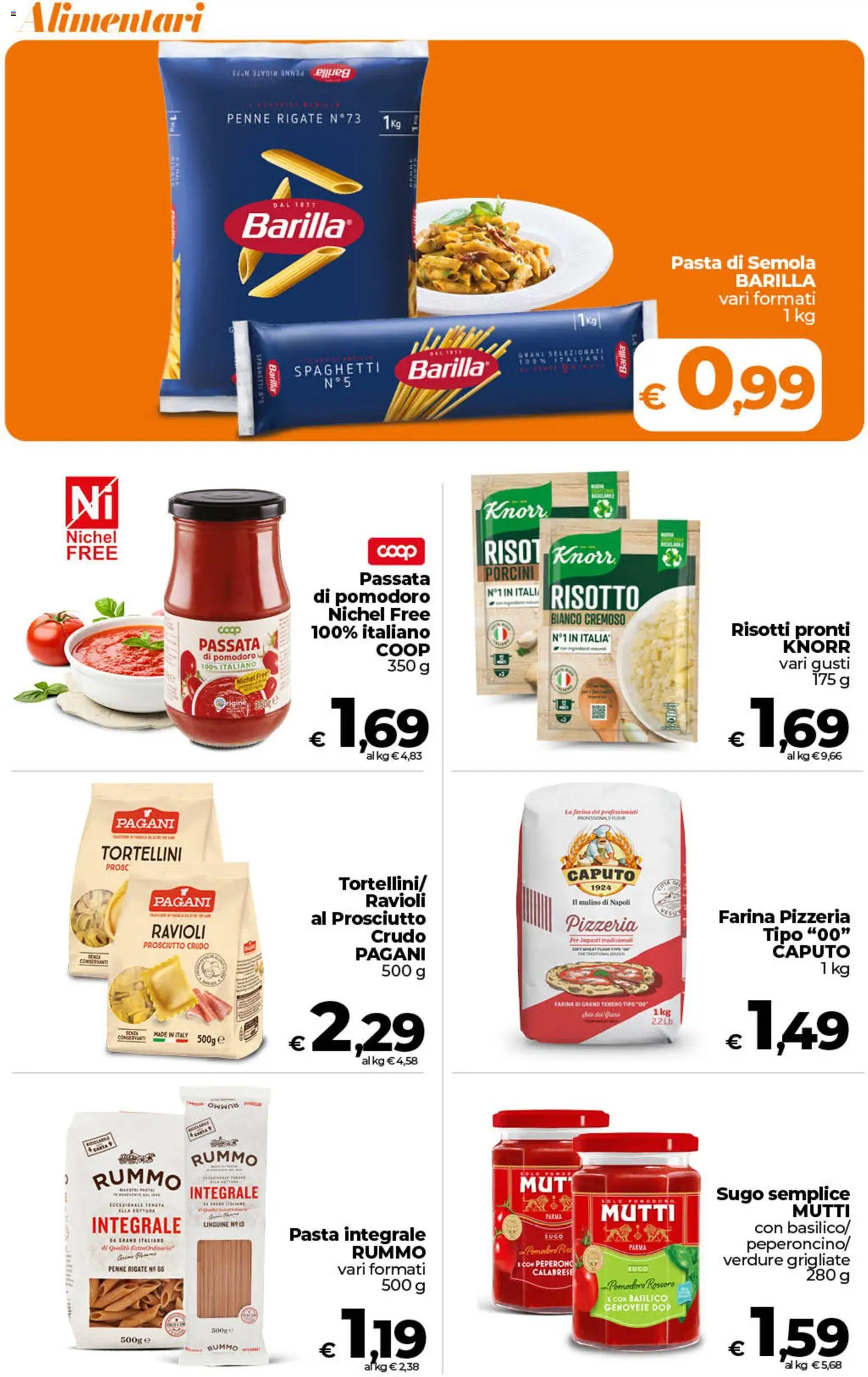 Volantino Ipercoop del 07.04.2026 | Pagina: 33 | Prodotti: Prosciutto, Farina, Pasta, Penne
