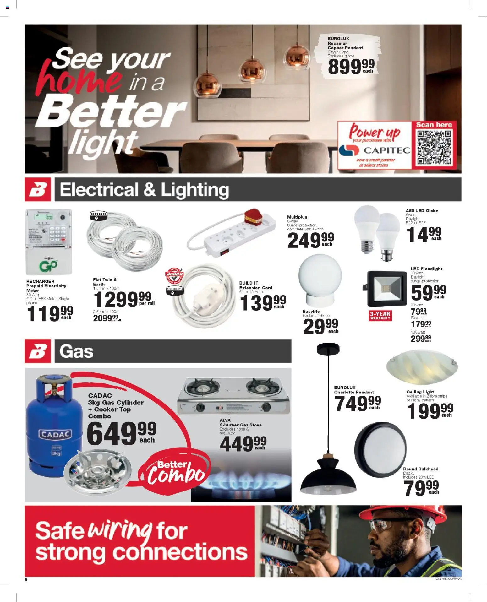New Build It catalogue – valid from 24.04.2026 | Page: 6 | Products: Globe, Cooker, Light, Gas stove