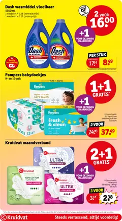 Kruidvat folder week 24 - Voorbeeld van een folder van Kruidvat, geldig van 09.06.2026 | Pagina: 7 | Producten: Pampers, Babydoekjes, Pads, Alcohol