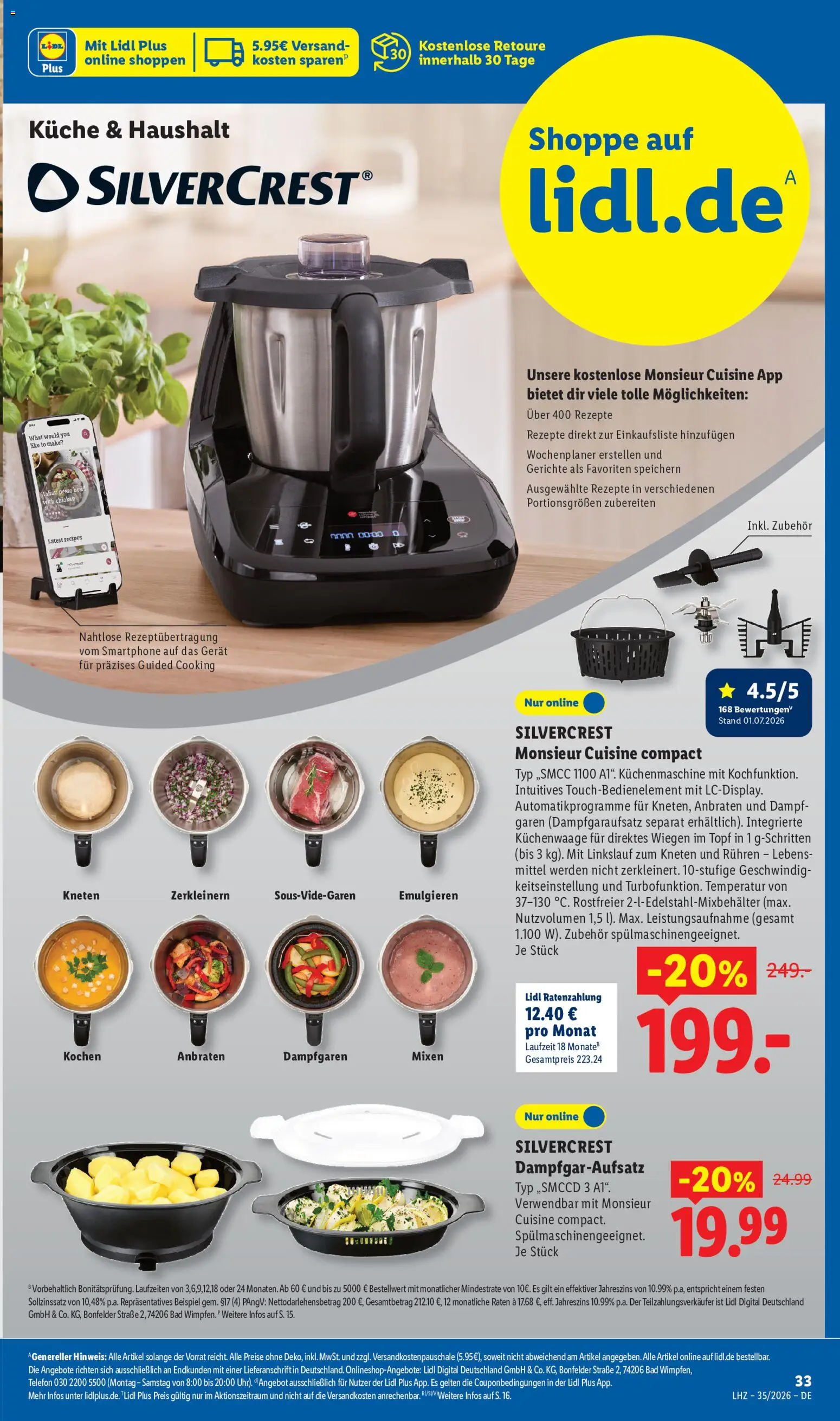 Lidl Německo leták od 24.08.2026 | Strana: 29 | Produkty: Telefon, Smartphone, Pesto