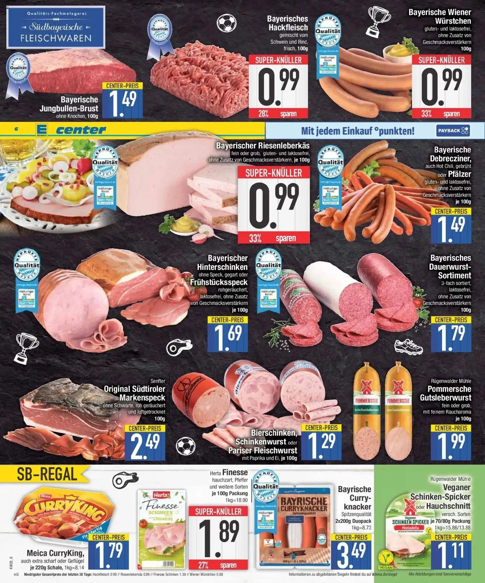 E center Wochenangebote – gültig ab 06.07.2026 | Seite: 6 | Produkte: Wiener wurstchen, Meica, Herta finesse, Hackfleisch
