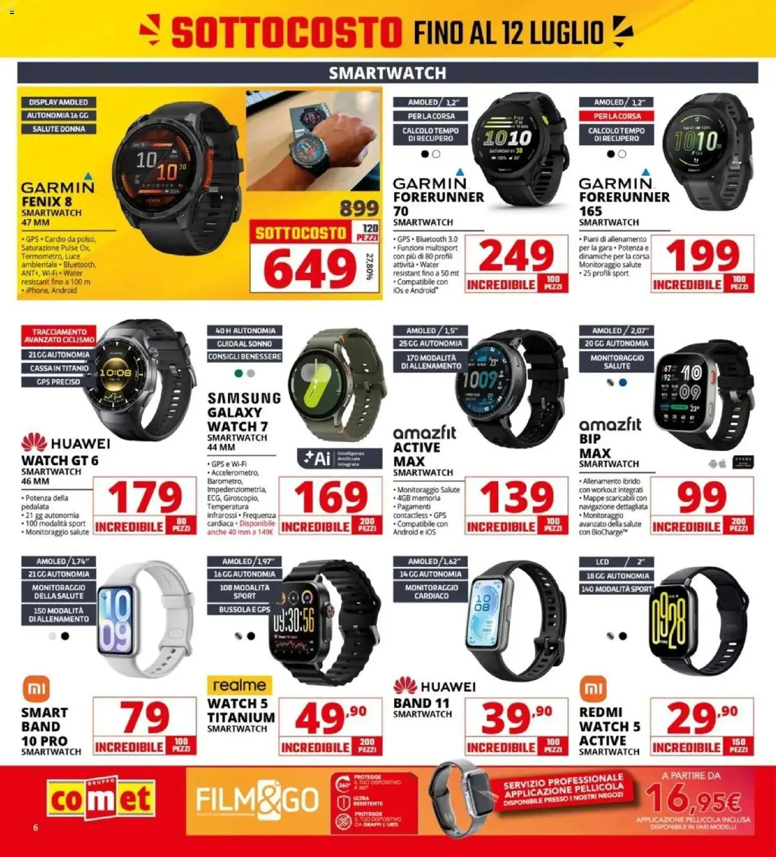 Volantino Comet del 03/07/2026 | Pagina: 6 | Prodotti: Huawei, Samsung Galaxy, Navigazione, Samsung