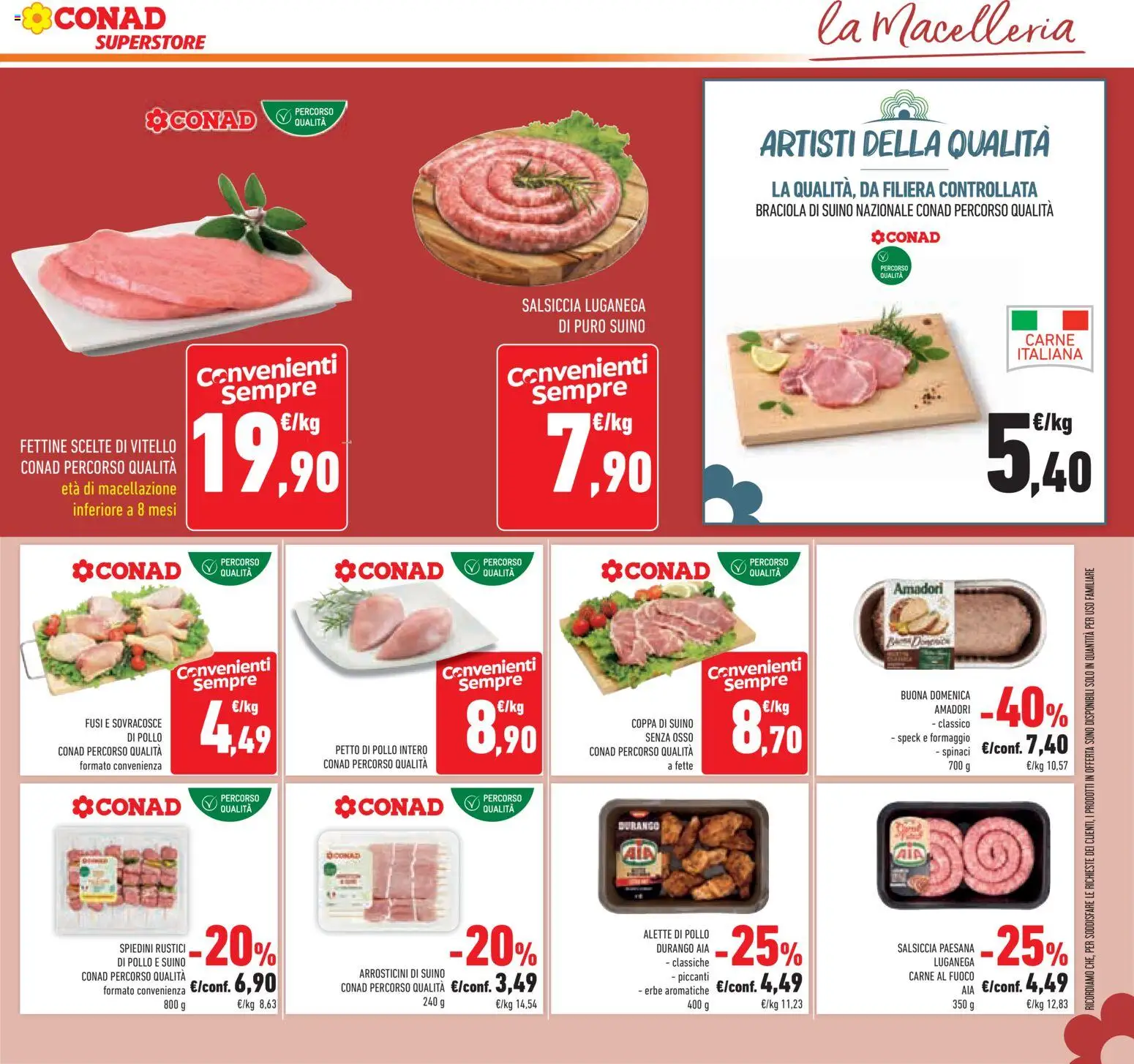 Volantino Conad del 12/08/2026 | Pagina: 19 | Prodotti: Erbe, Pollo, Suino, Rustici