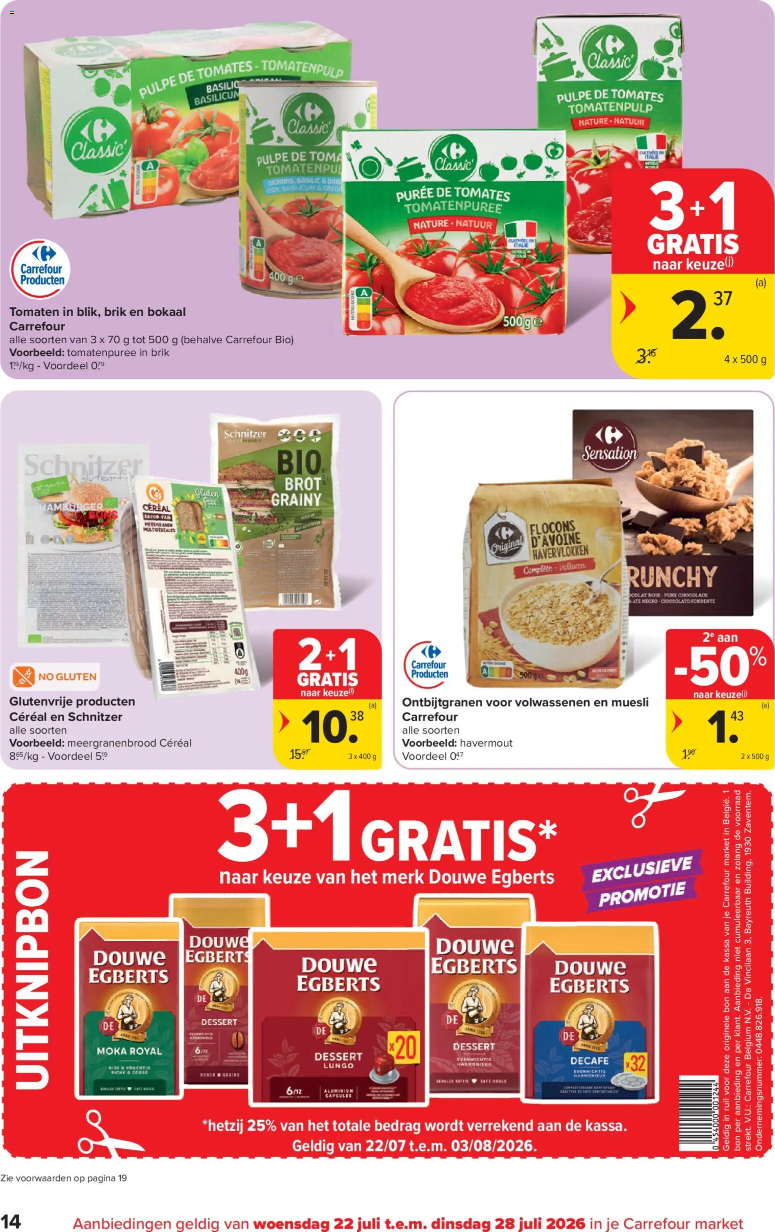 {H1} | Pagina: 14 | Producten: Tomaten, Muesli, Rooibos tea, Chocolade