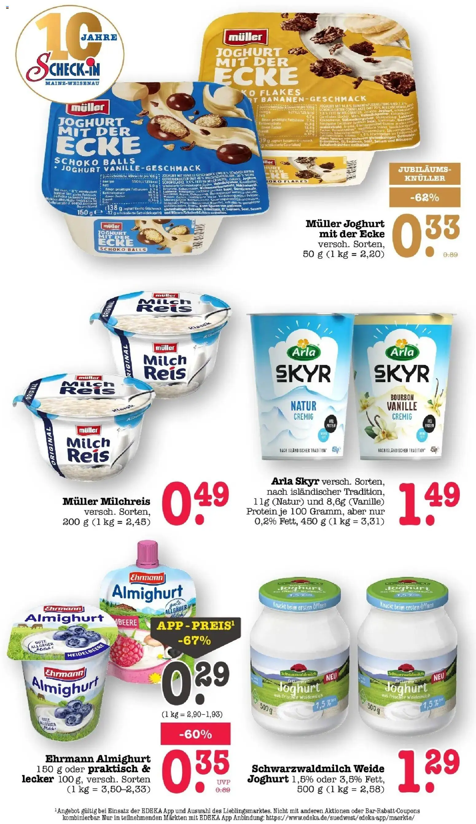 Edeka Prospekt Mainz-Weisenau (ab 17.08.2026) » Angebote Online | Seite: 24 | Produkte: Kakaobutter, Milch, Skyr, Bourbon