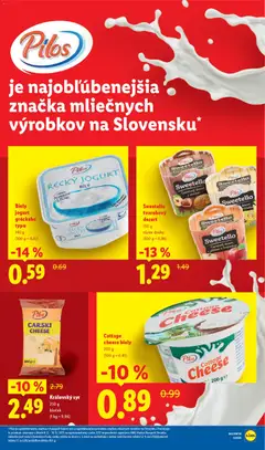 Lidl leták platný od 09.03.2026 | Strana: 11 | Produkty: Mlieko, Syr, Jogurt, Biely jogurt