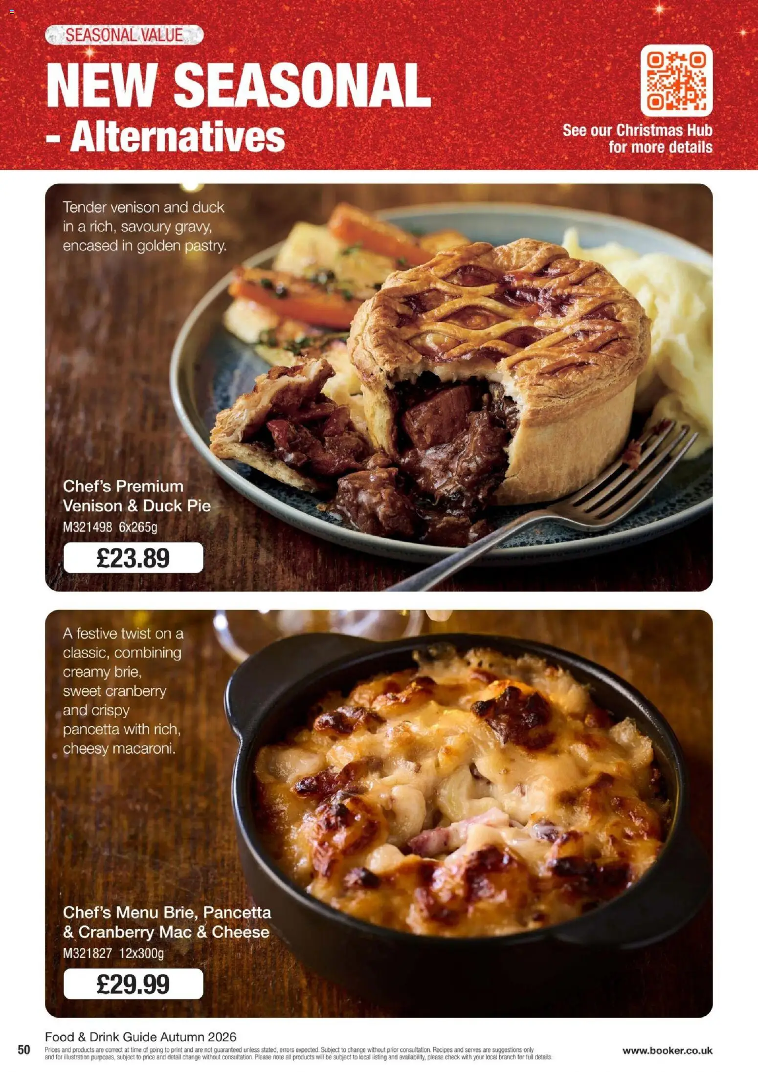 {H1} | Page: 50 | Products: Pancetta, Pie, Cheese, Duck