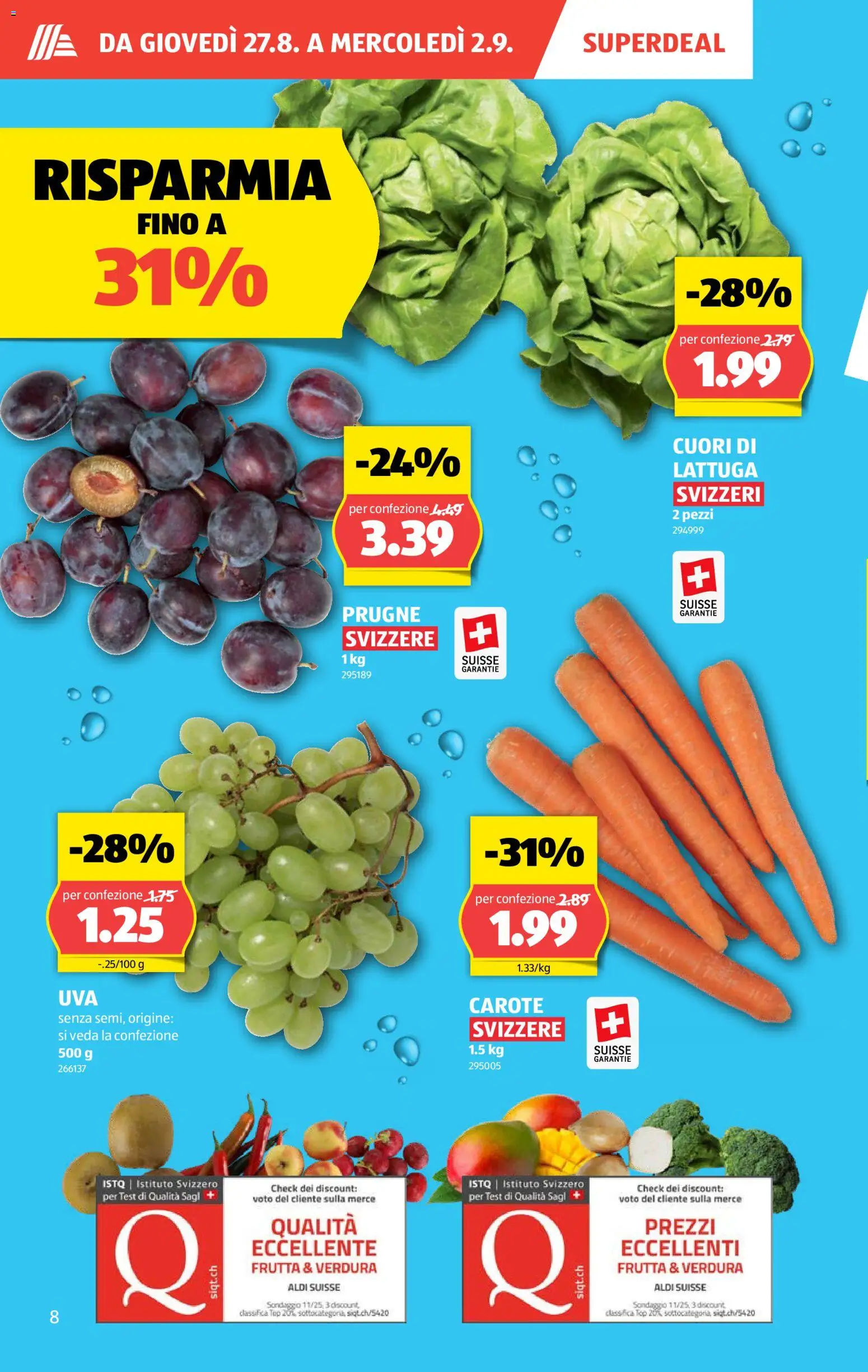 Aldi aktionen IT – gültig ab 27.08.2026 | Seite: 8 | Produkte: Top