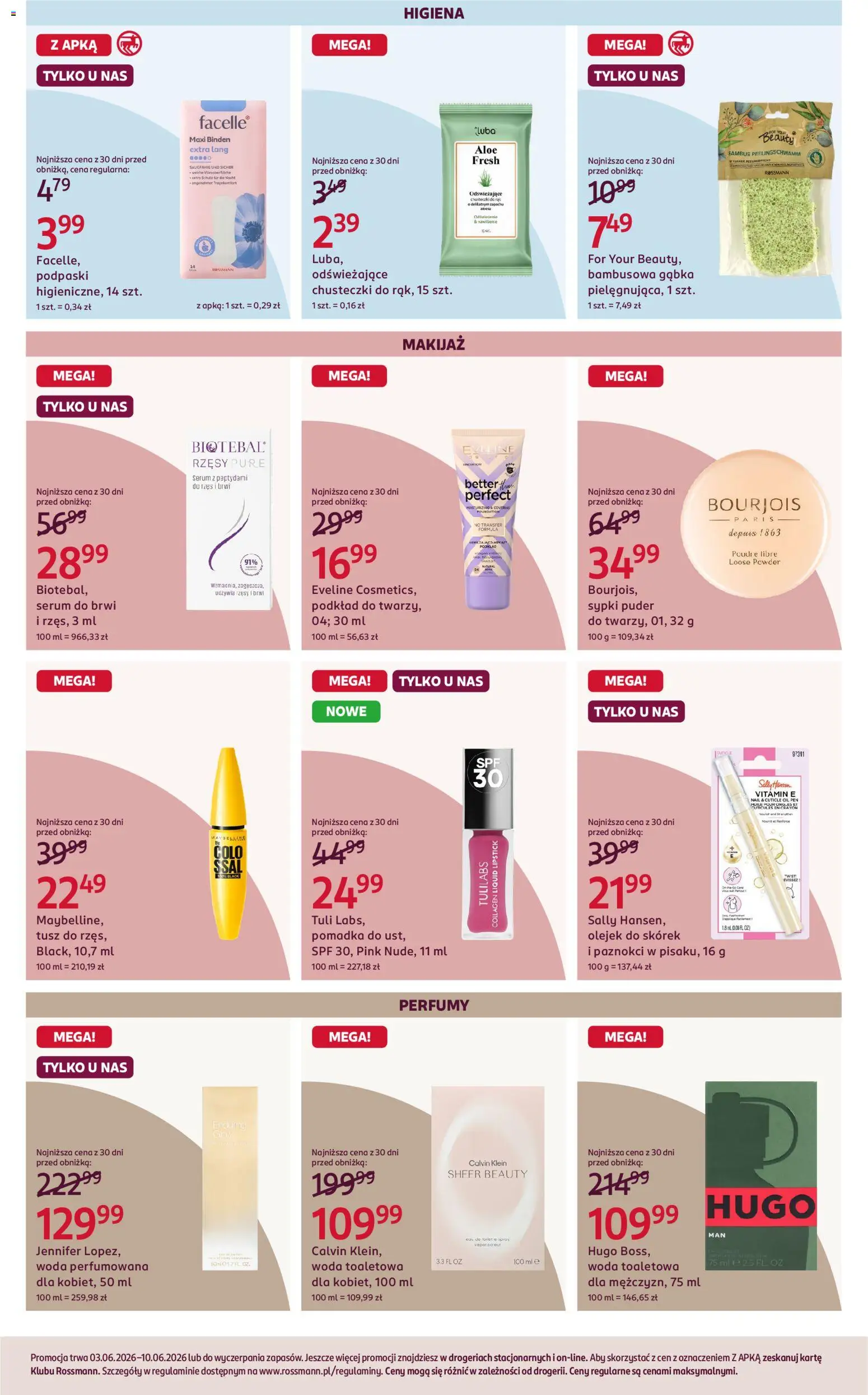 Rossmann gazetka od 03.06.2026 | Strona: 6 | Produkty: Pomadka, Perfumy, Woda toaletowa, Makijaż