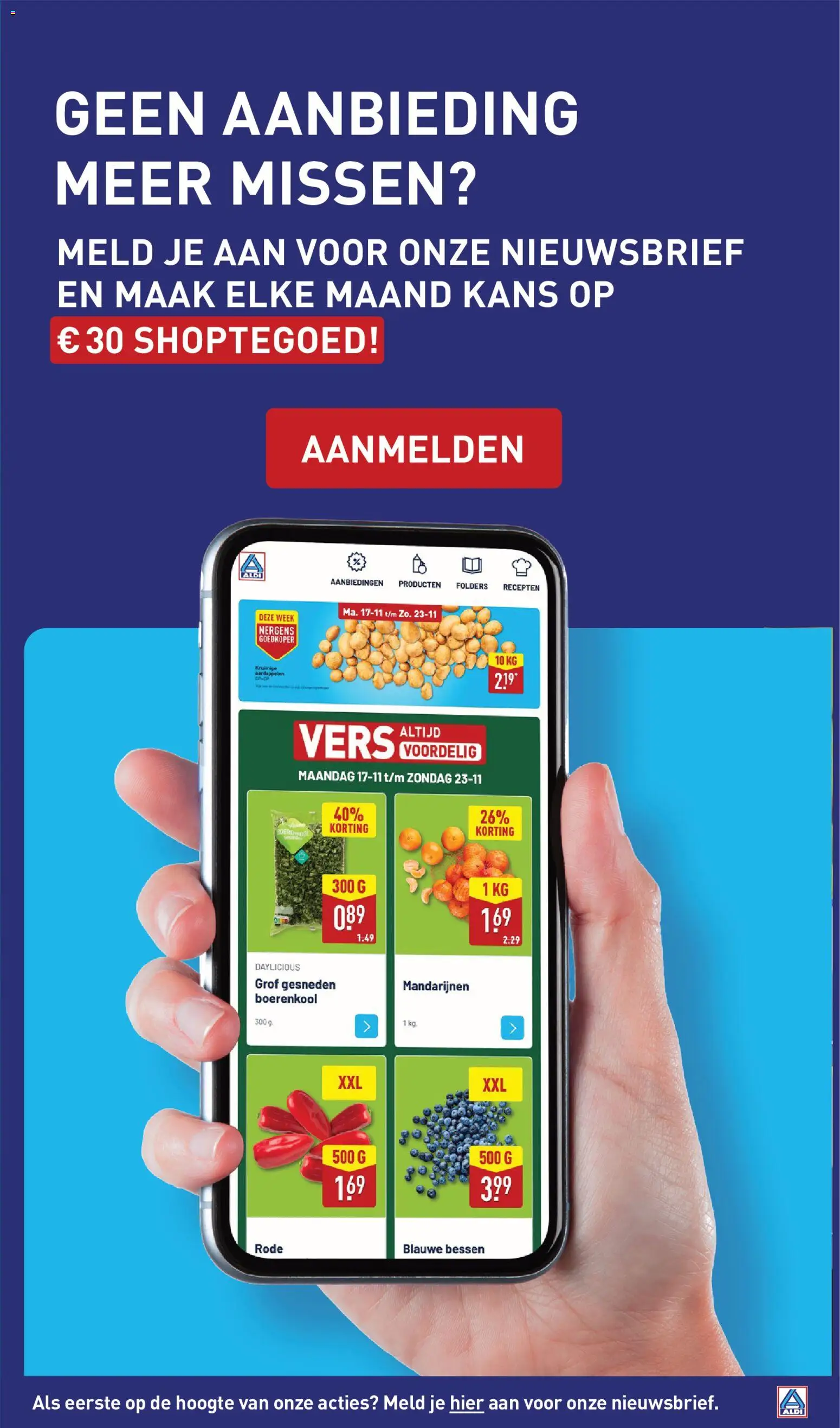 {H1} | Pagina: 55 | Producten: Folders, Boerenkool, Mandarijnen, Aardappelen