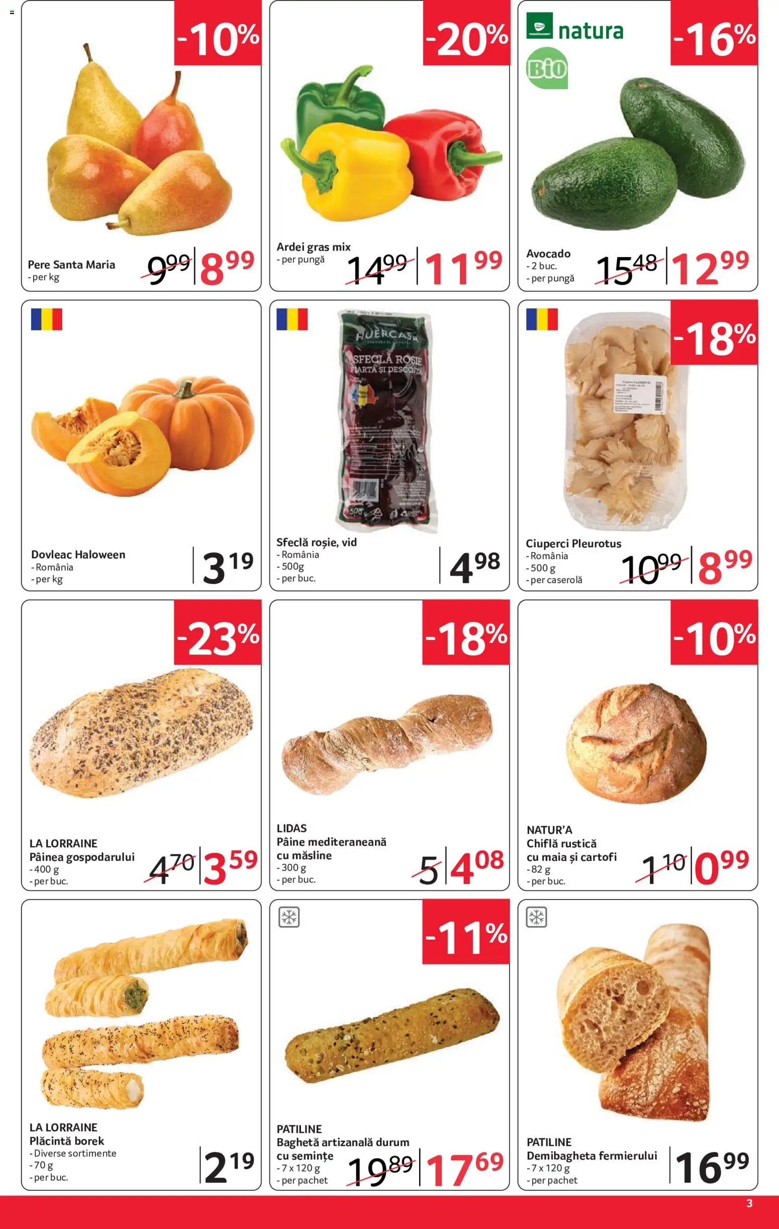 Noul catalog Selgros – valabil de la 02.10.2026 | Pagină: 3 | Produse: Pungă, Semințe, Chiflă, Pâine