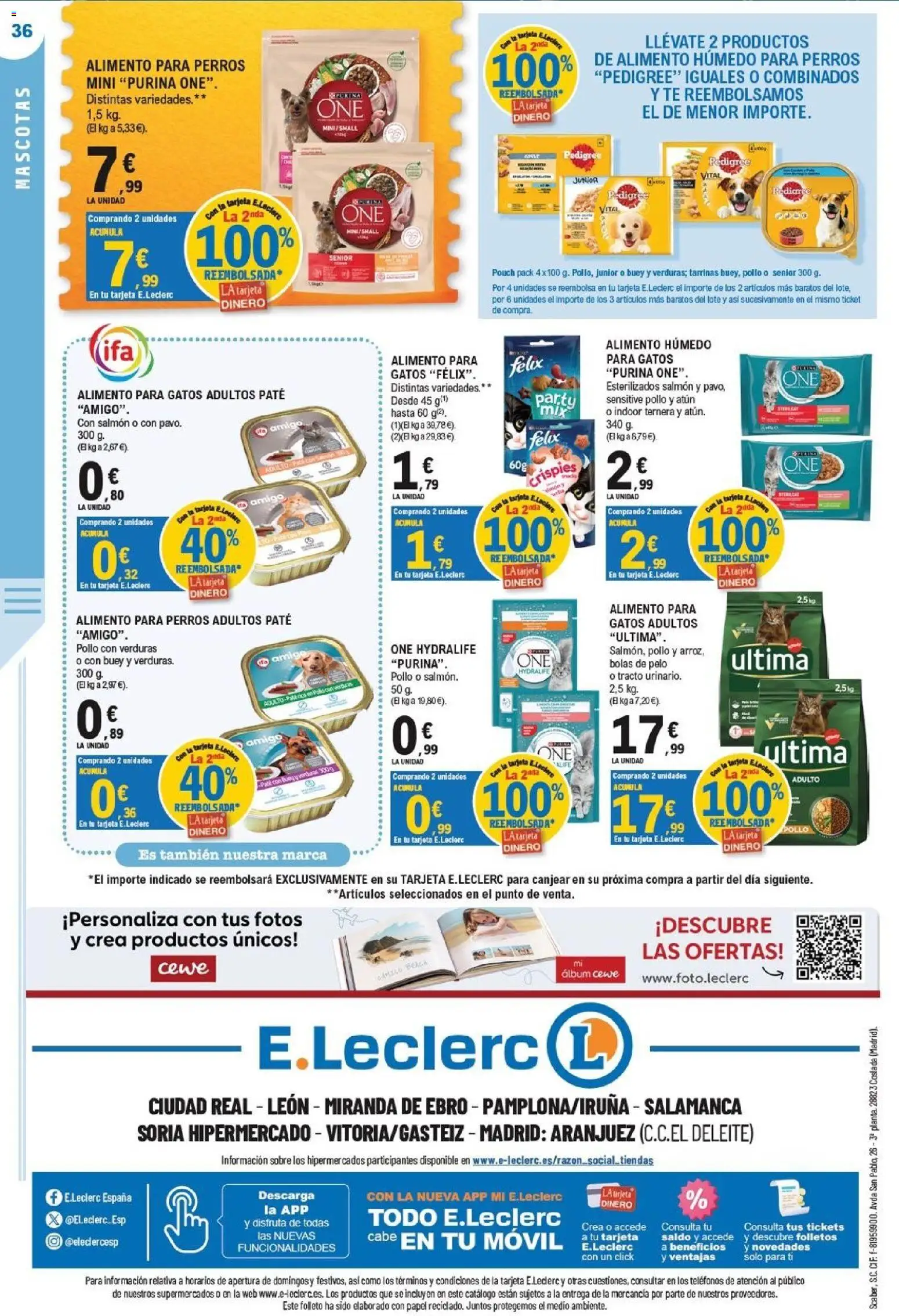 E.Leclerc - Pamplona │ válido desde el 23/09/2026 | Página: 36 | Productos: Atún, Té, Salmón, Pollo