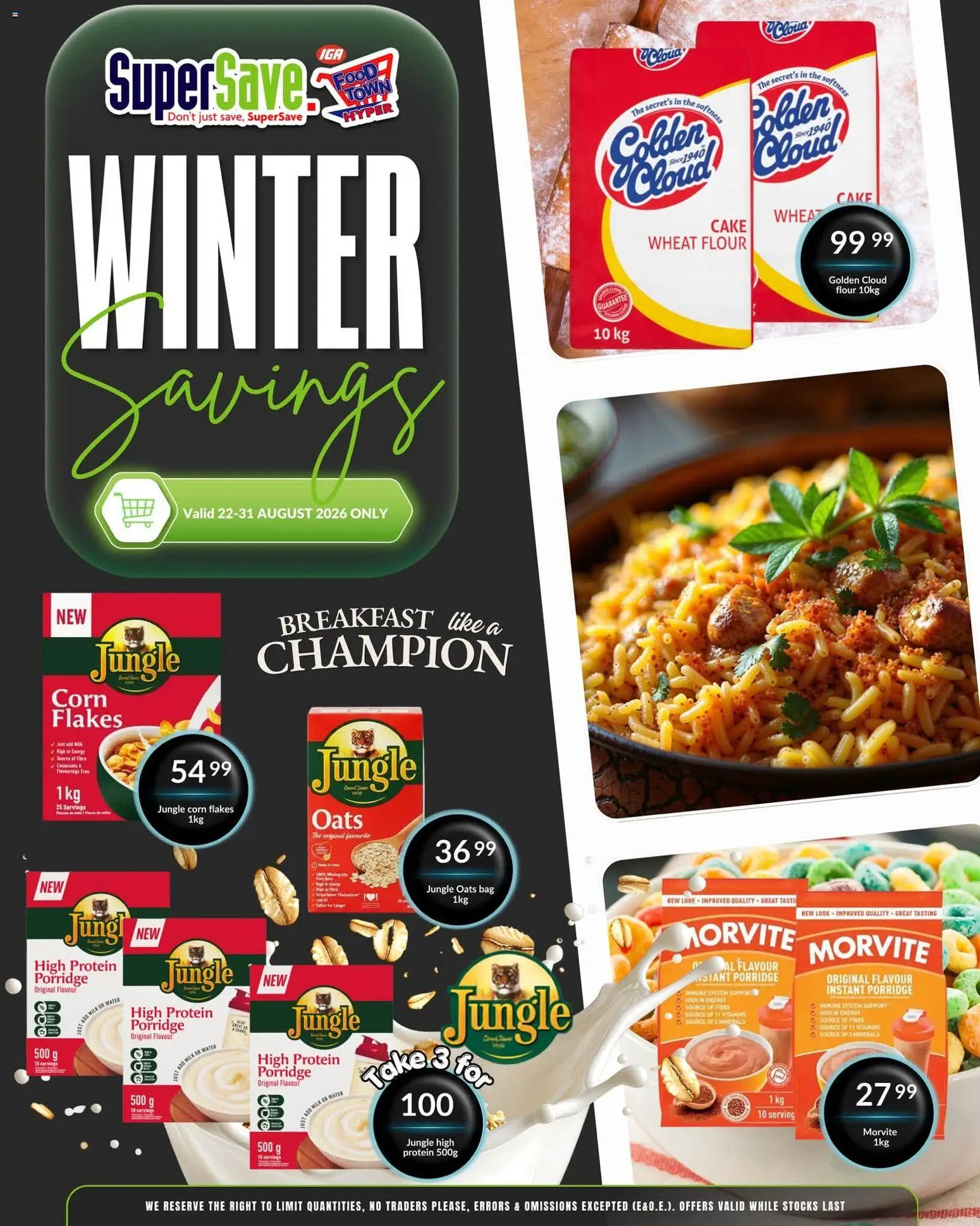 New Super Save catalogue – valid from 22/08/2026 | Page: 9 | Products: Corn, Vitamins, Flakes, Water