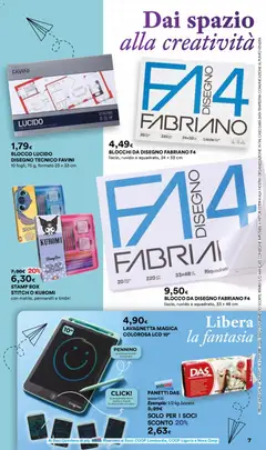 Anteprima del volantino Ipercoop volantino Scuola Lombardia valido a partire dal 27/08/2026 | Pagina: 7 | Prodotti: Data, Pennarelli, Blocco da disegno