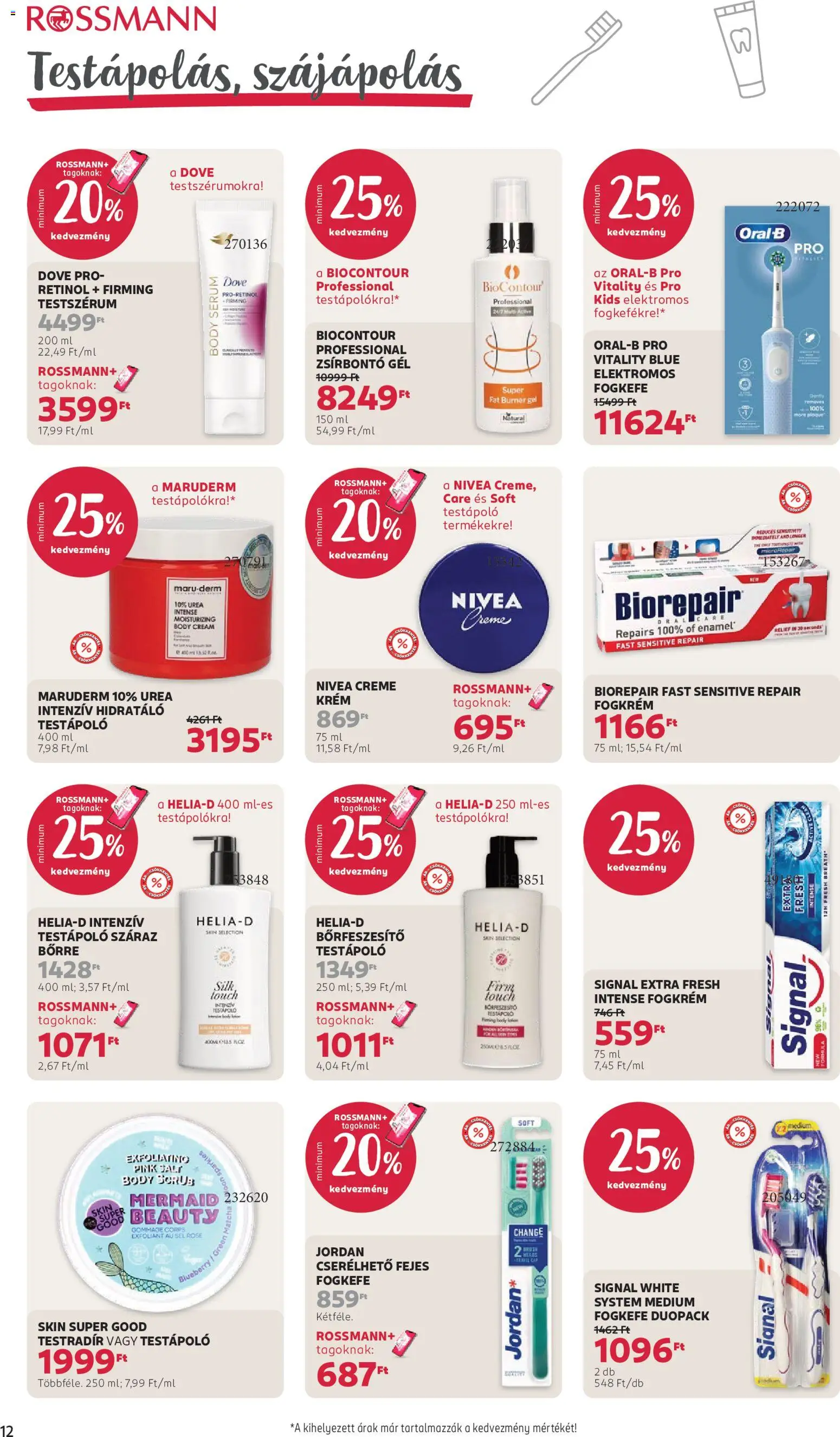 Rossmann akciós ujság - amely érvényes a következő dátumtól: 2026.10.19. | Oldal: 14 | Termékek: Matcha, Body, Nivea, Fogkrém