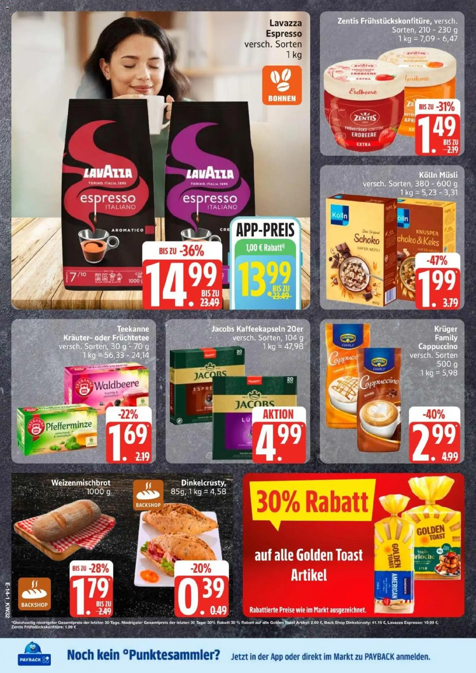 Edeka Prospekt Hamburg – gültig ab 03.08.2026 | Seite: 17 | Produkte: Lavazza, Kolln, Kolln musli, Toast