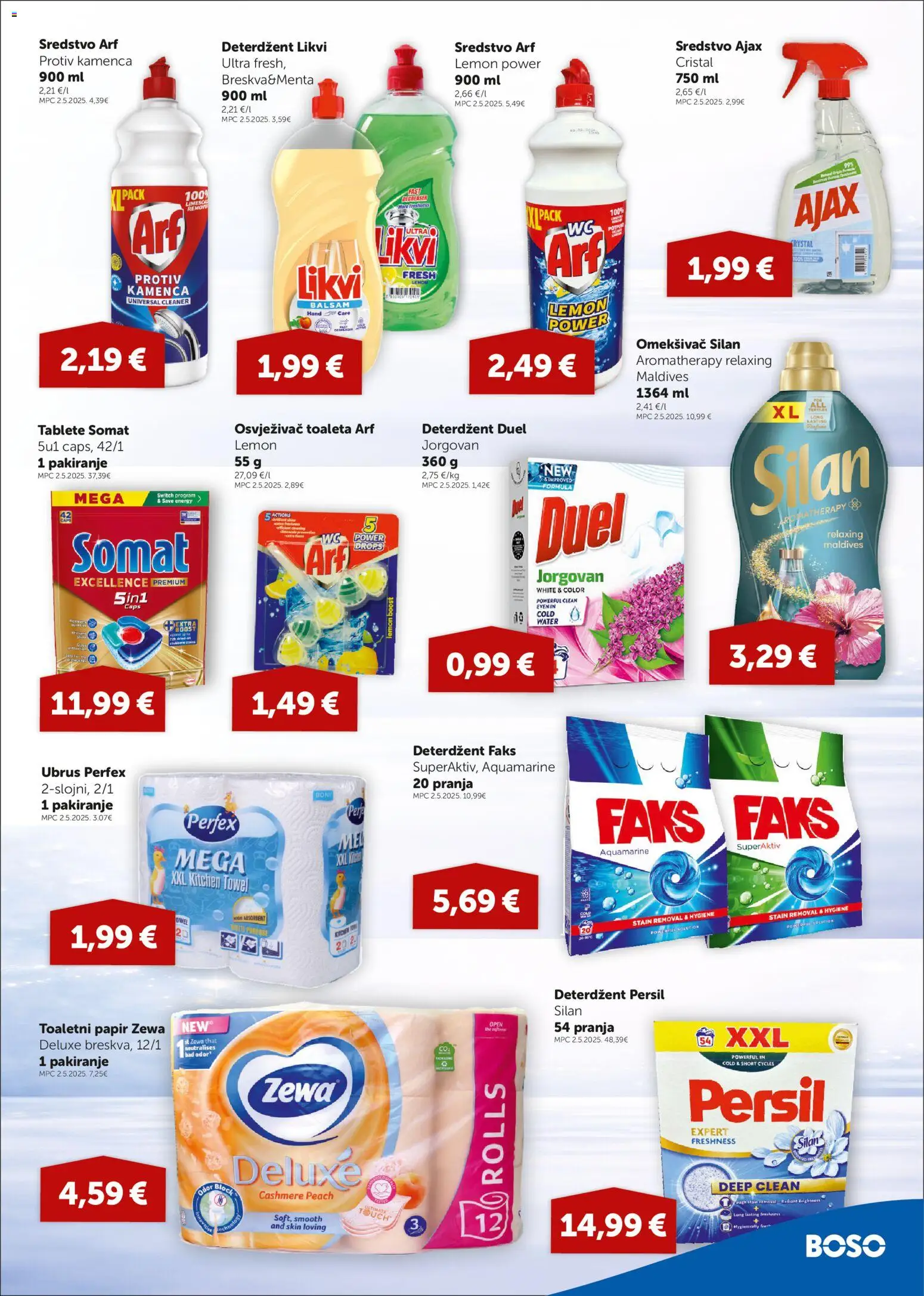 Boso katalog | vrijedi od 07.05.2026 | Stranica: 15 | Proizvodi: Omekšivač, Deterdžent, Somat, Persil