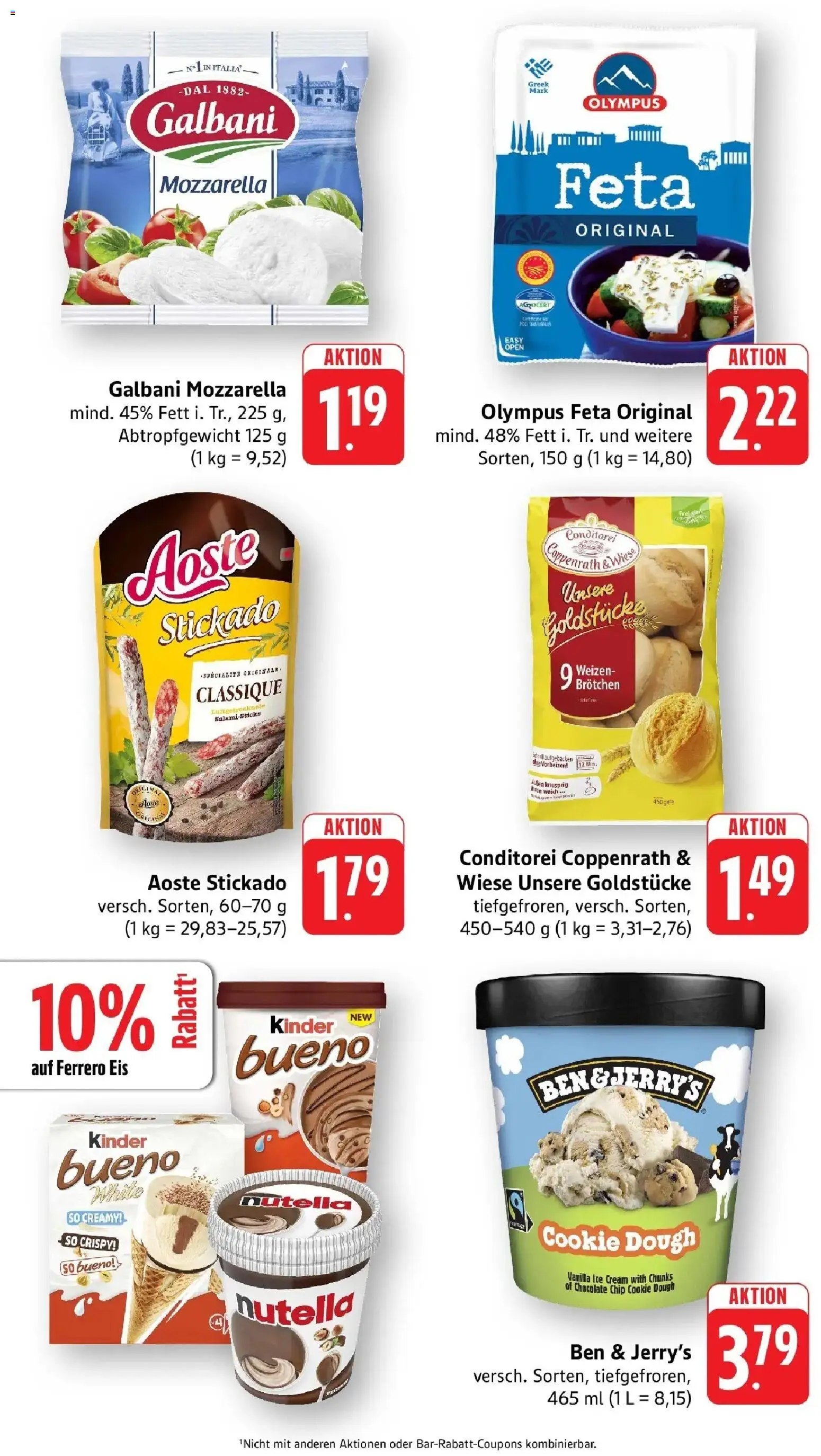 nah & gut Prospekt Offenburg-Zunsweier – gültig ab 03.08.2026 | Seite: 5 | Produkte: Feta, Nutella, Ben & Jerry's, Eis