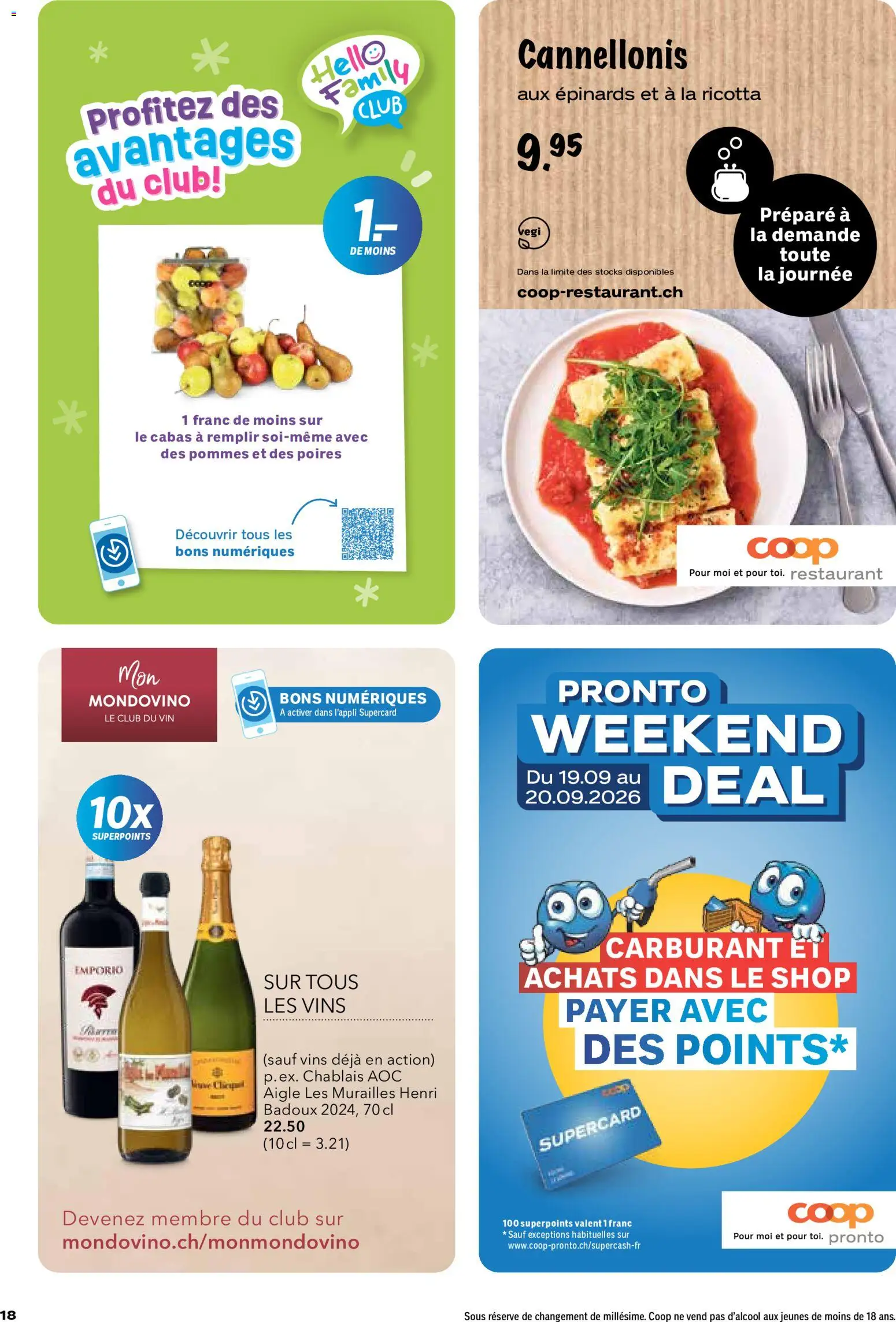 Coop aktionen FR – gültig ab 17.09.2026 | Seite: 18