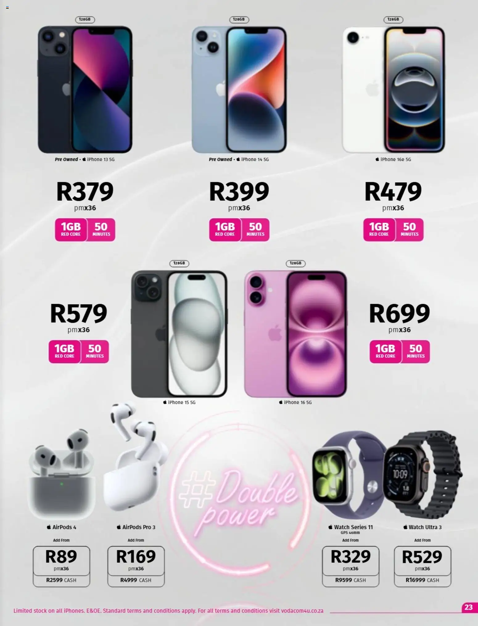 New Vodacom catalogue – valid from 07/08/2026 | Page: 23 | Products: Watch, Stock