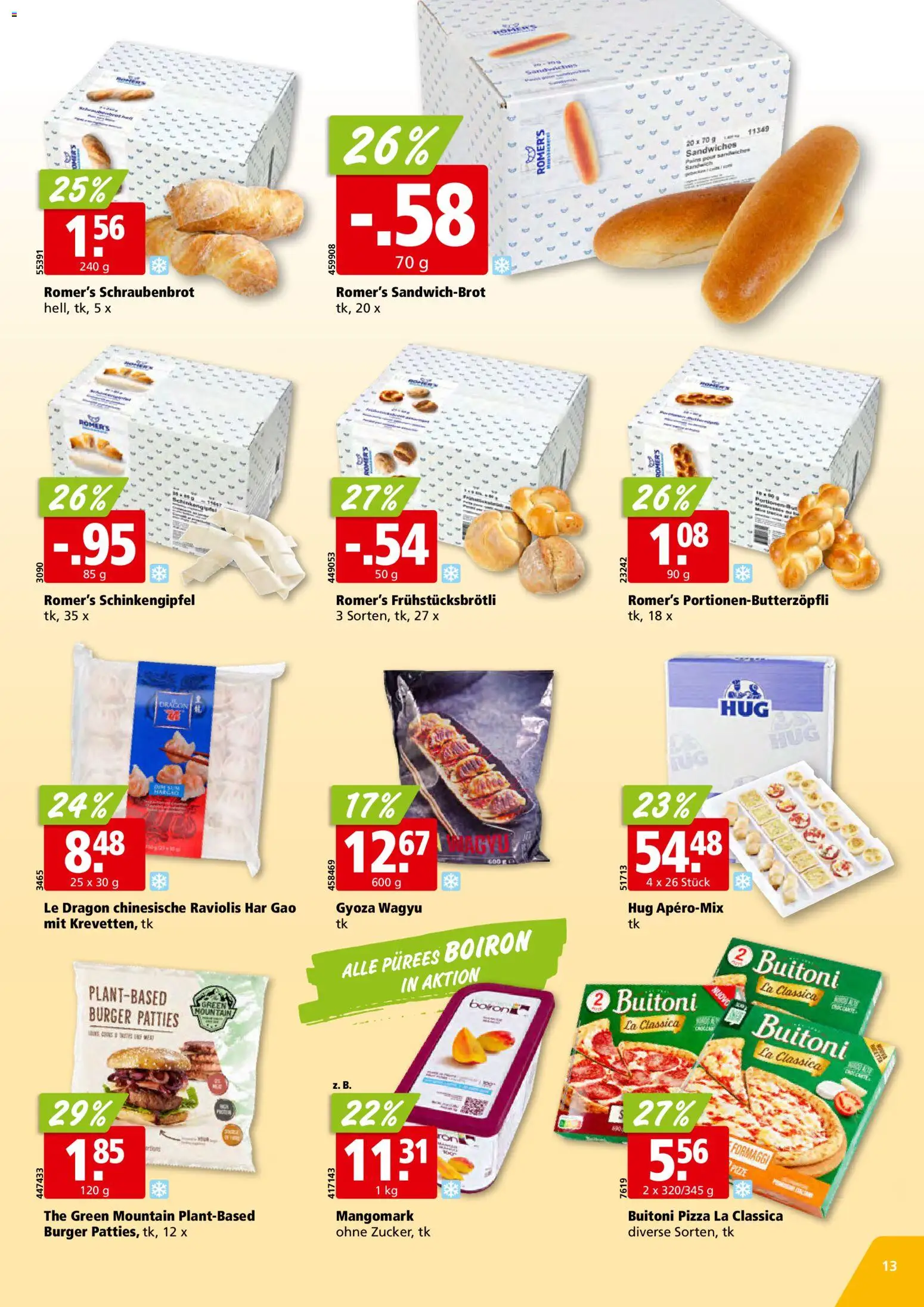 Aligro aktionen – gültig ab 24.08.2026 | Seite: 13 | Produkte: Burger, Pizza