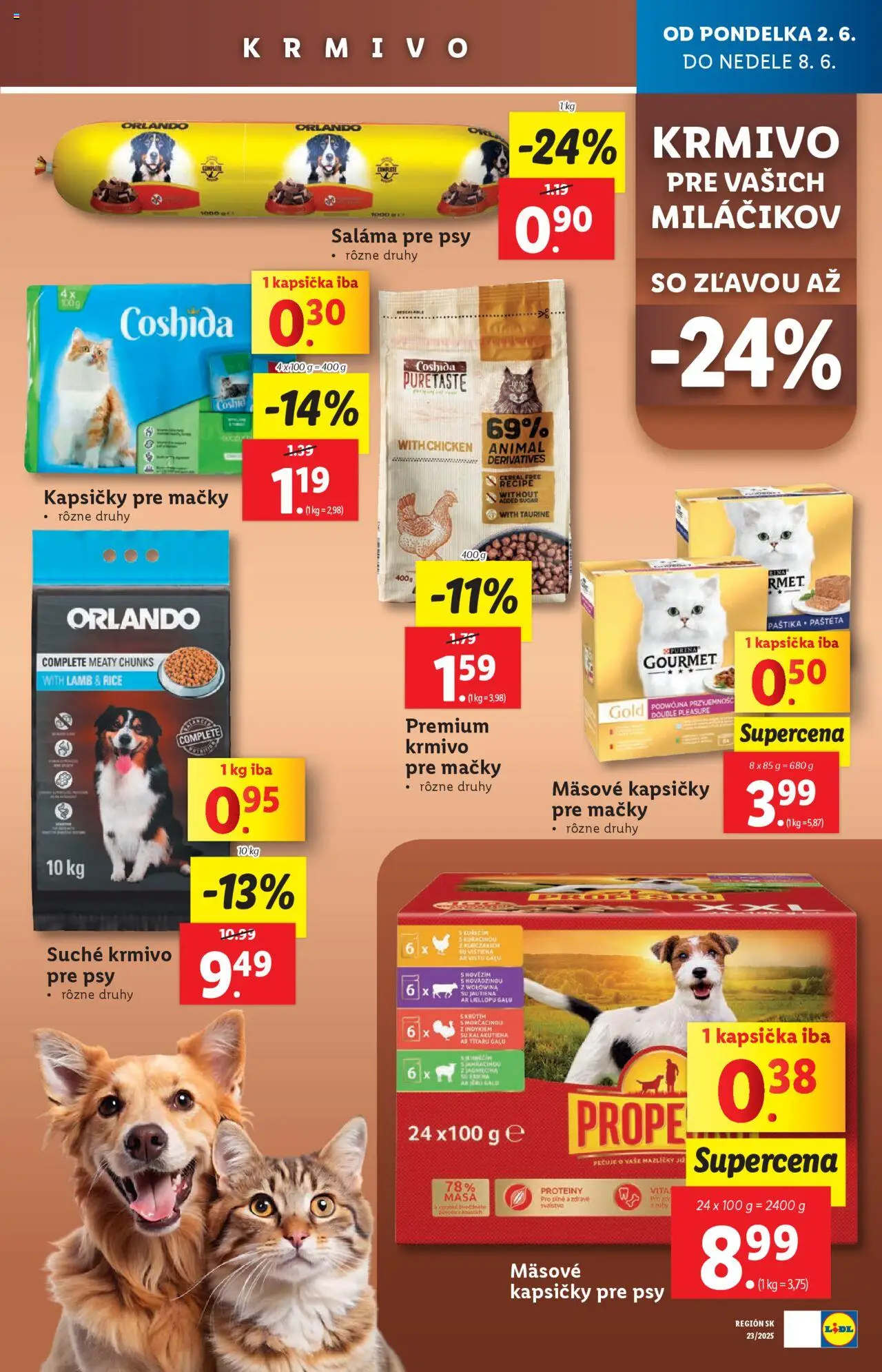 Nové Lidl akcie – leták je platný od 02.06.2025 | Strana: 43 | Produkty: Saláma