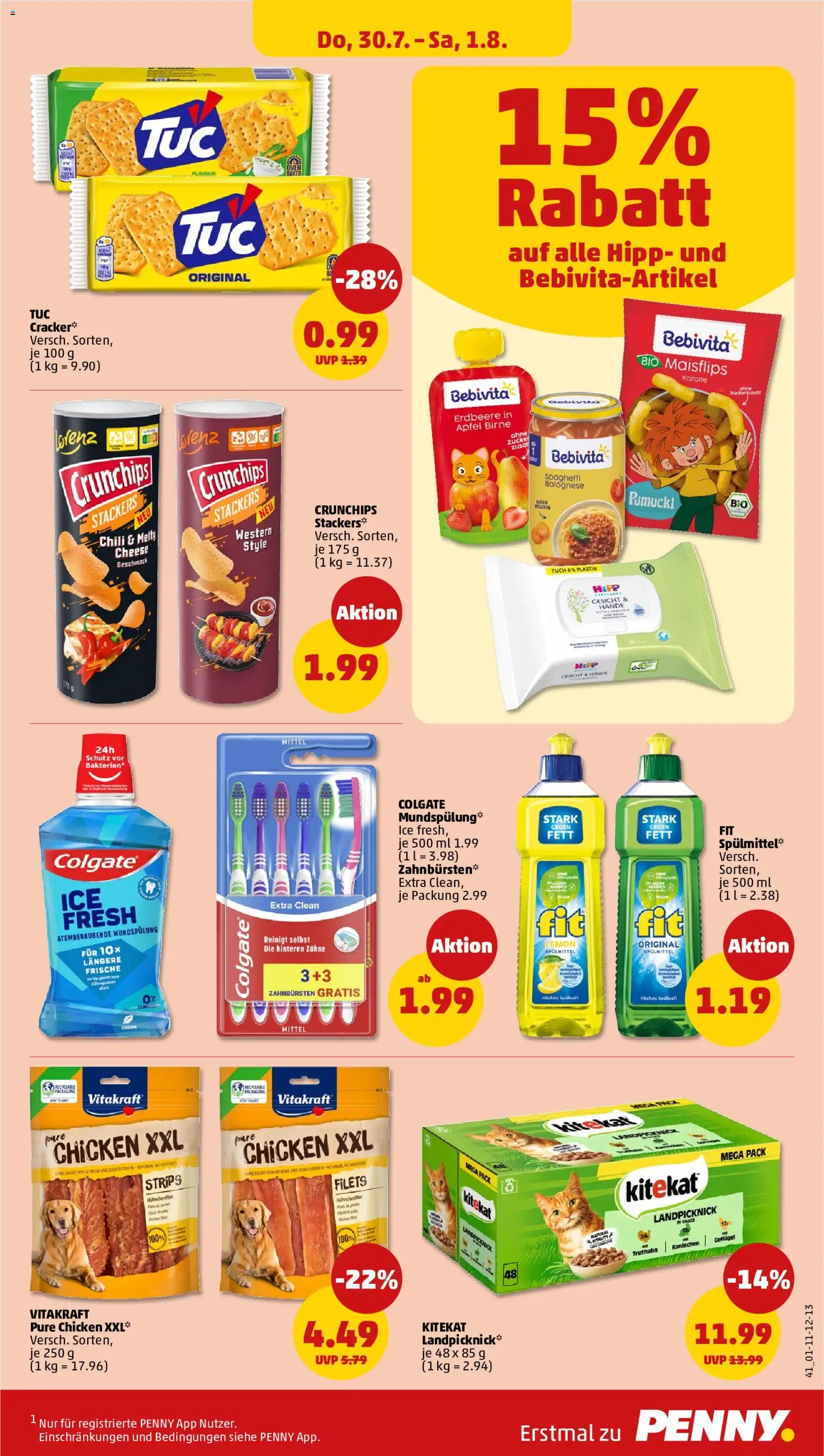 Penny Prospekt – gültig ab 27.07.2026 | Seite: 47 | Produkte: Kaninchen, Äpfel, Chili, Birne