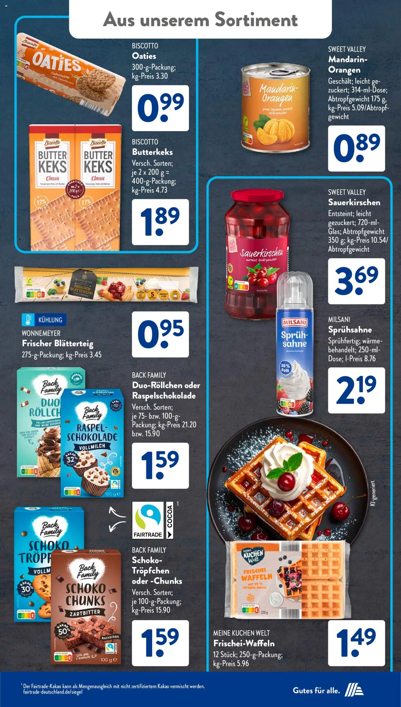 Aldi Süd Prospekt 	 – gültig ab 04.05.2026 | Seite: 19 | Produkte: Schokolade, Waffeln, Kuchen, Sahne