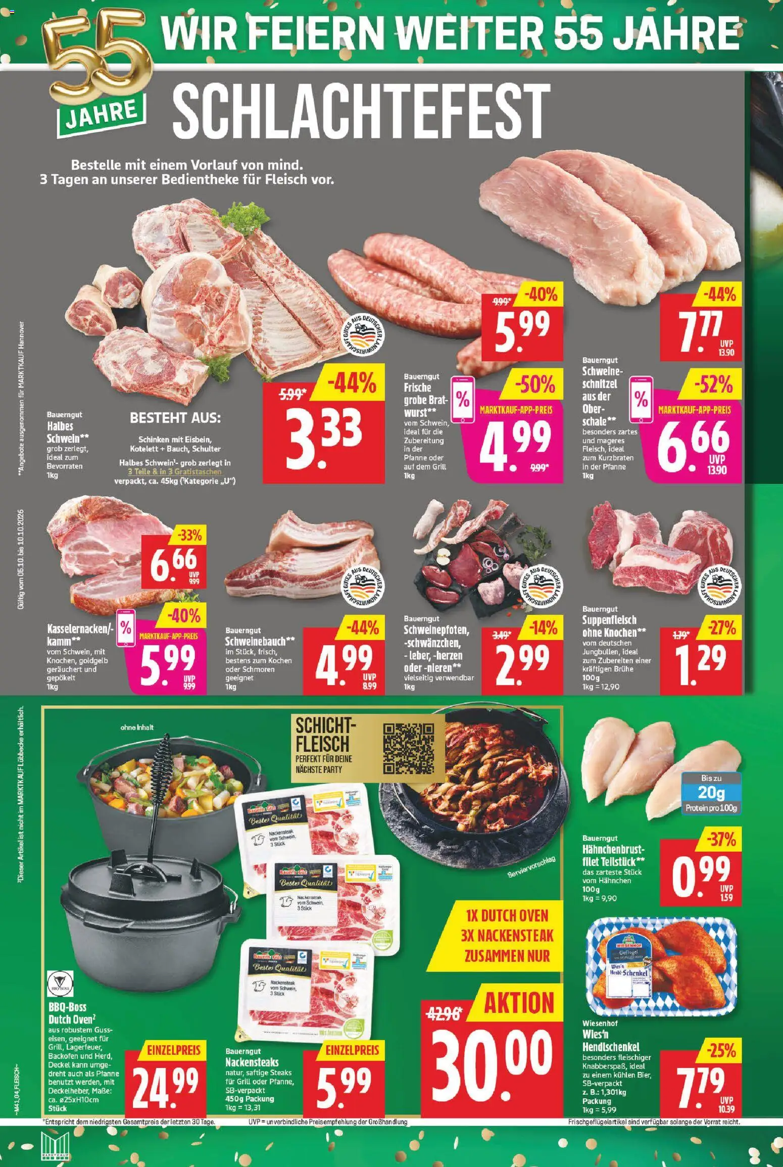 Marktkauf Prospekt – gültig ab 05.10.2026 | Seite: 4 | Produkte: Grill, Hahnchen, Schulter, Hahnchenbrust