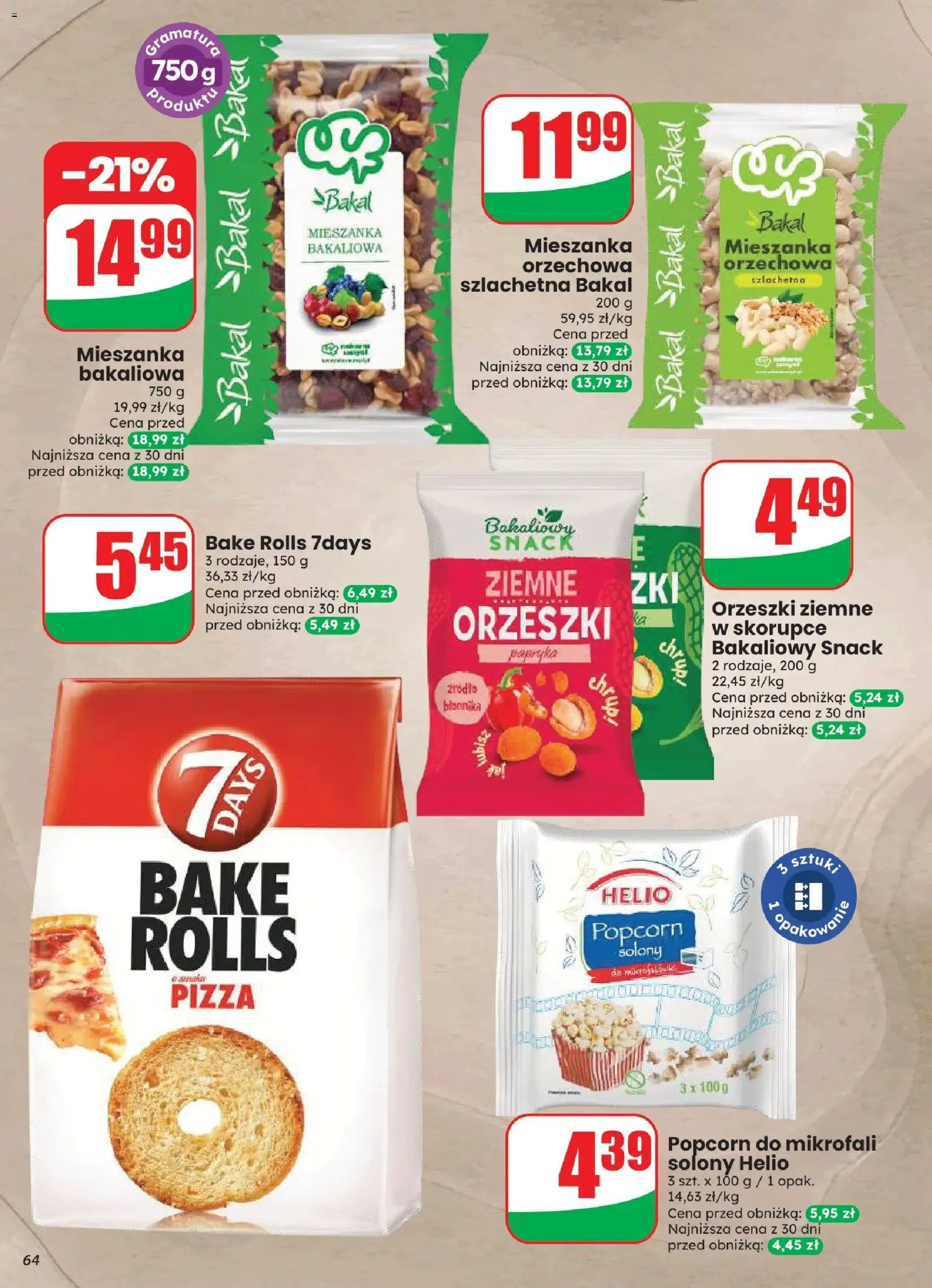 Dino gazetka od 12.08.2026 | Strona: 64 | Produkty: Mieszanka bakaliowa, Orzechowa, Orzeszki ziemne, Orzeszki