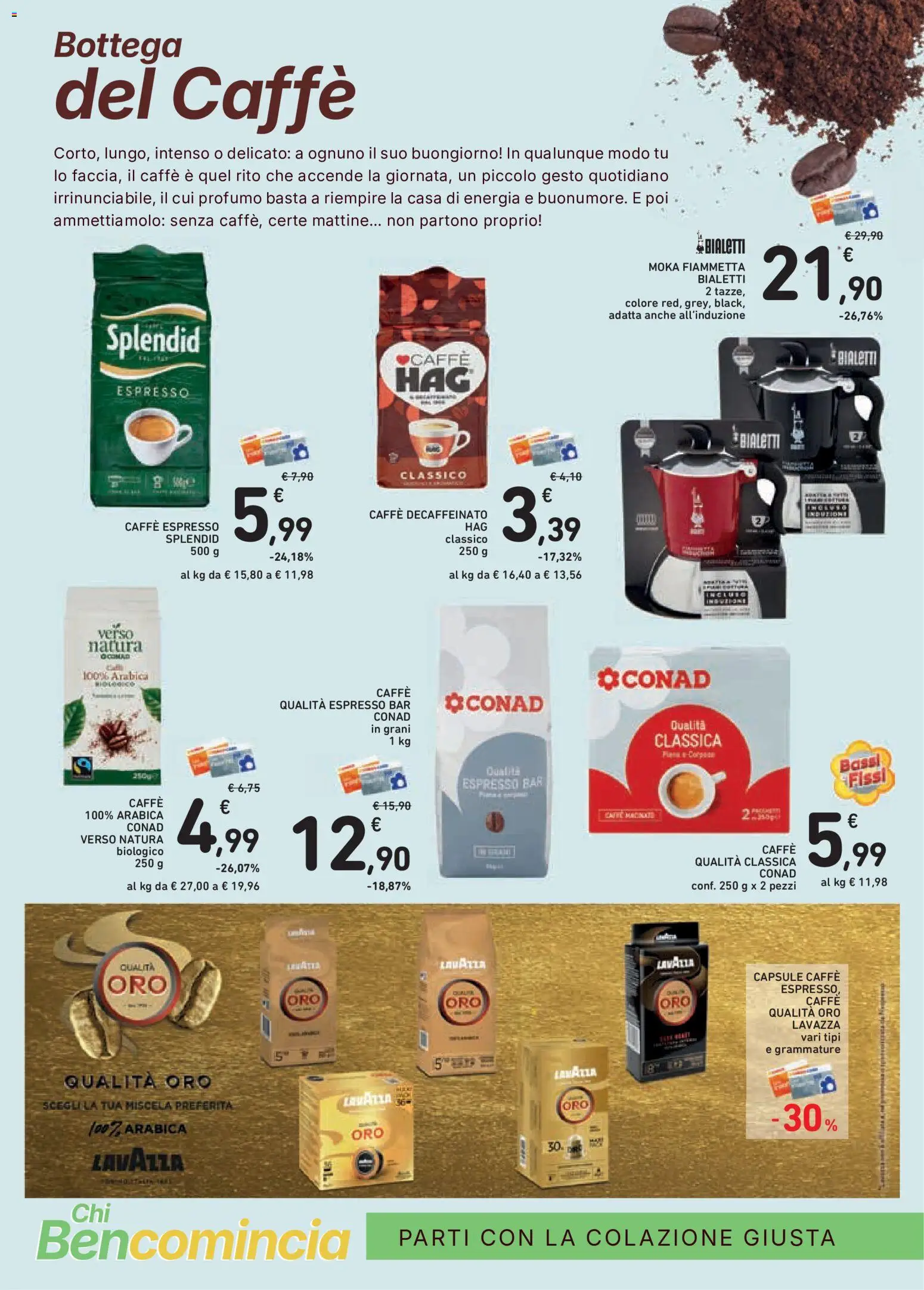 Volantino Conad del 26/08/2026 | Pagina: 2 | Prodotti: Caffè, Lavazza, Profumo, Caffè decaffeinato