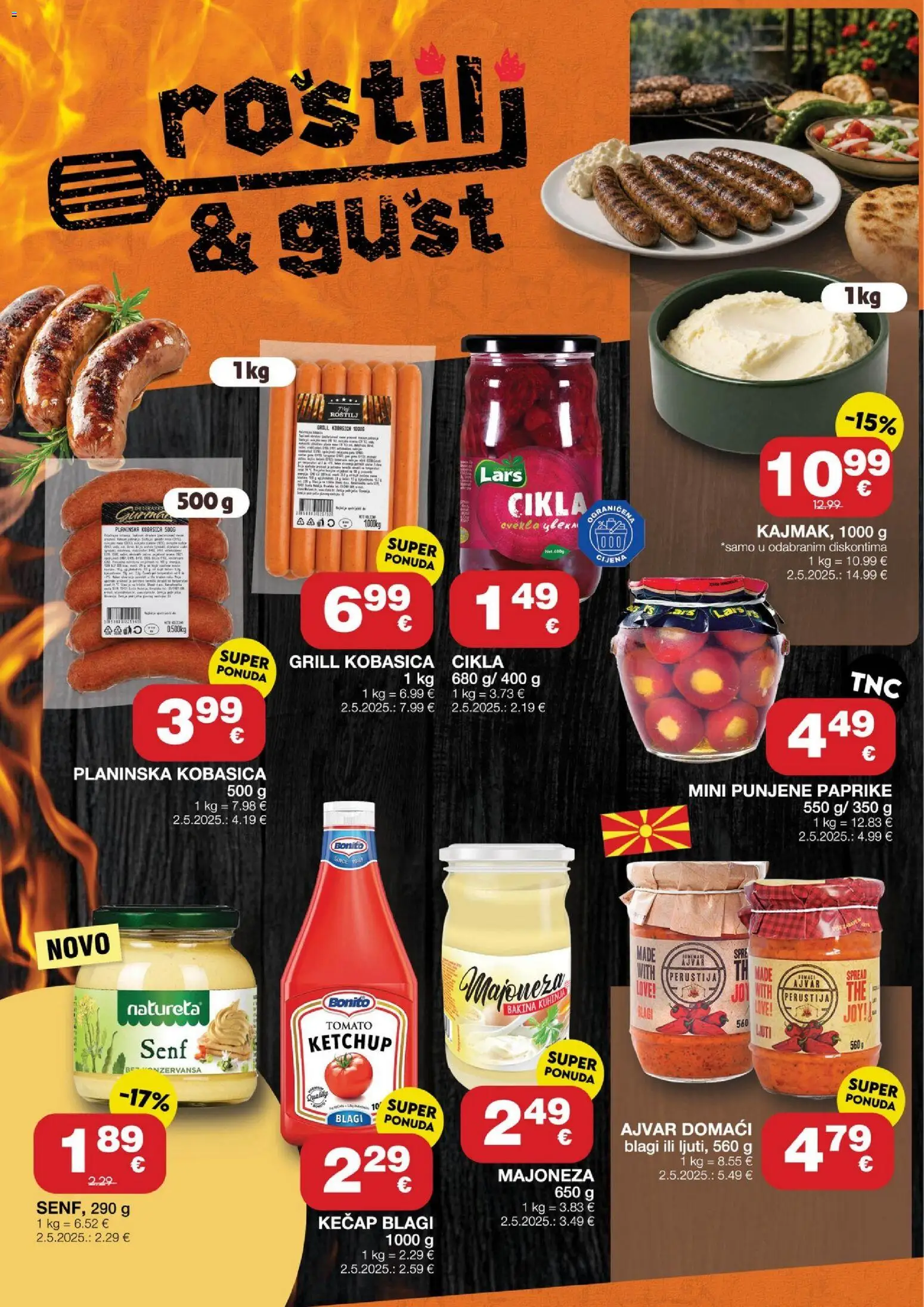 Stanić Diskont katalog | vrijedi od 23.07.2026 | Stranica: 6 | Proizvodi: Roštilj, Ajvar, Kečap, Senf
