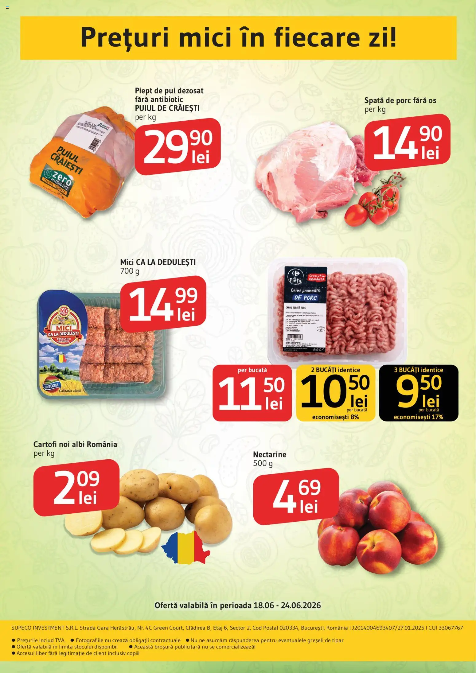 Noul catalog Supeco – valabil de la 18.06.2026 | Pagină: 2 | Produse: Temizlik kovası, Hacıyatmaz Kedi Oyuncağı, Mici, Cartofi