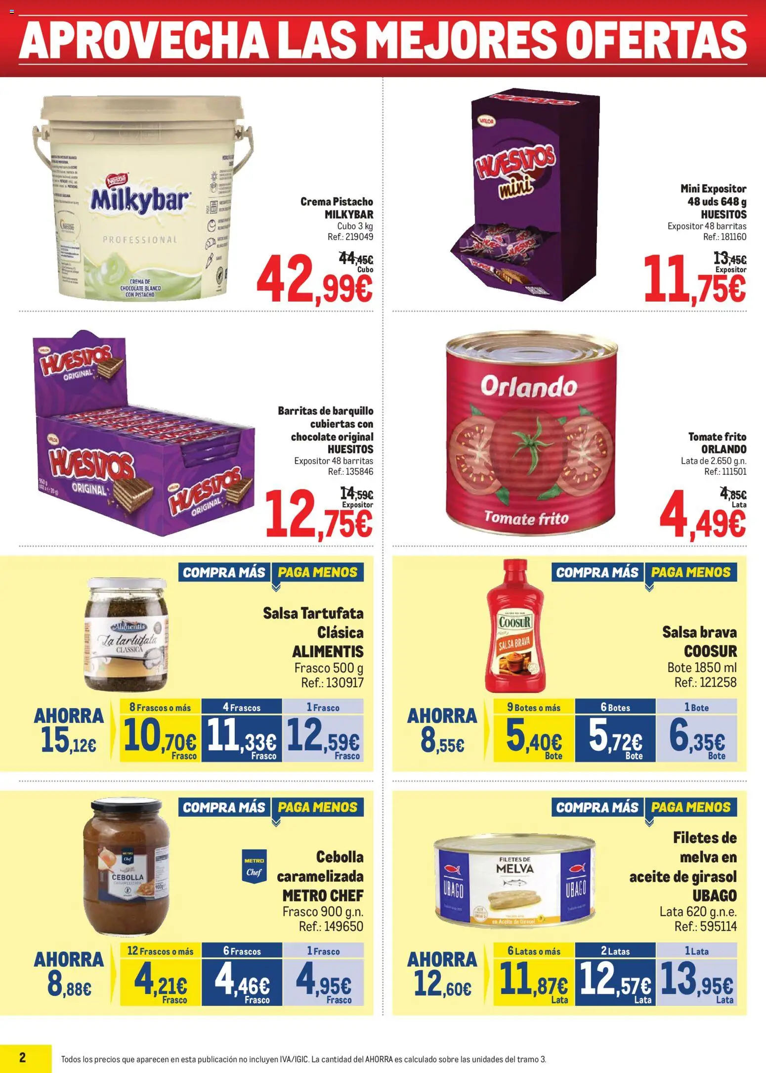 Makro Precios Levante II │ válido desde el 18.05.2026 | Página: 2 | Productos: Aceite, Salsa brava, Crema, Aceite de girasol