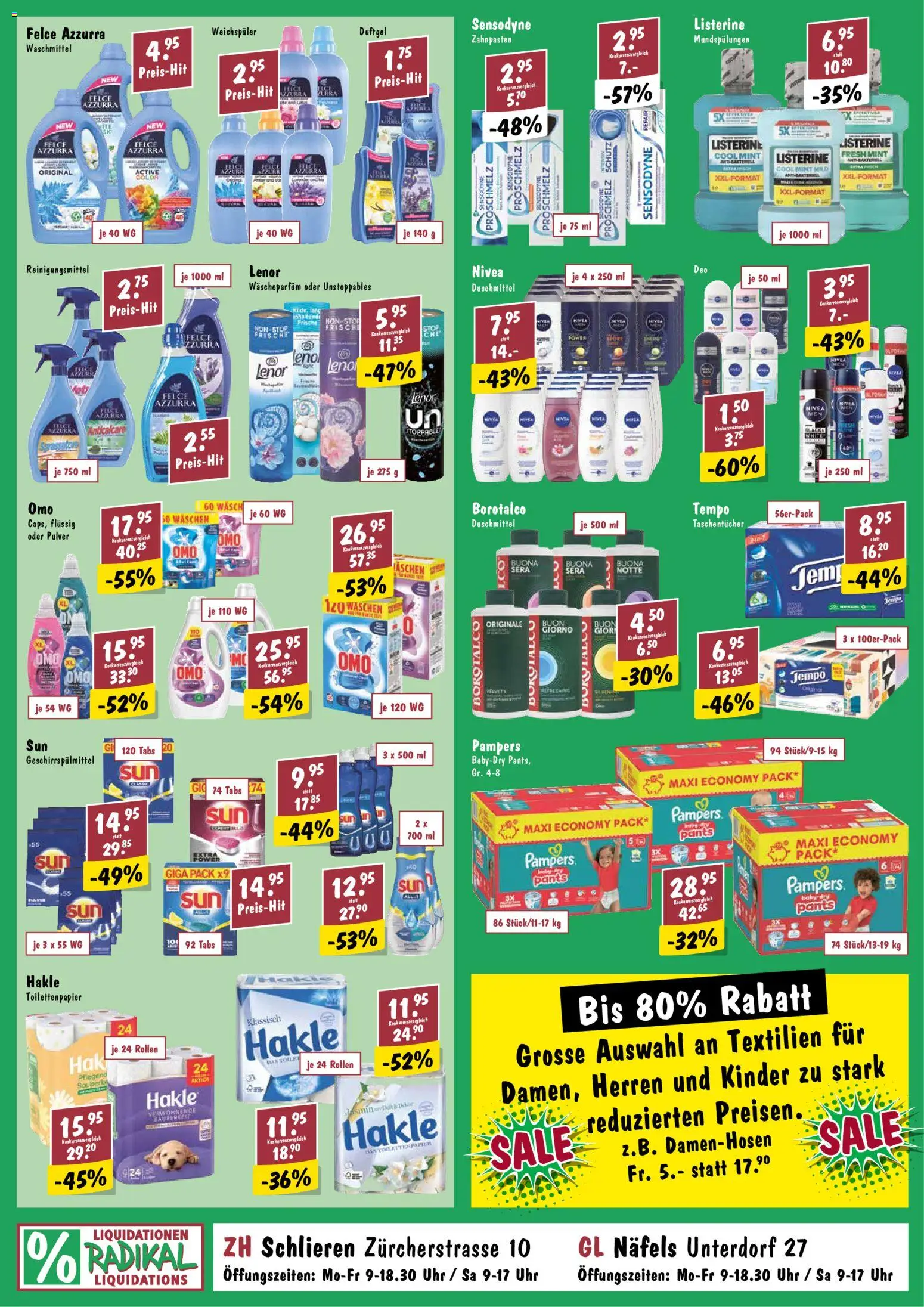 Radikal aktionen – gültig ab 05.08.2026 | Seite: 2 | Produkte: Pulver, Weichspüler, Geschirrspülmittel, Pampers