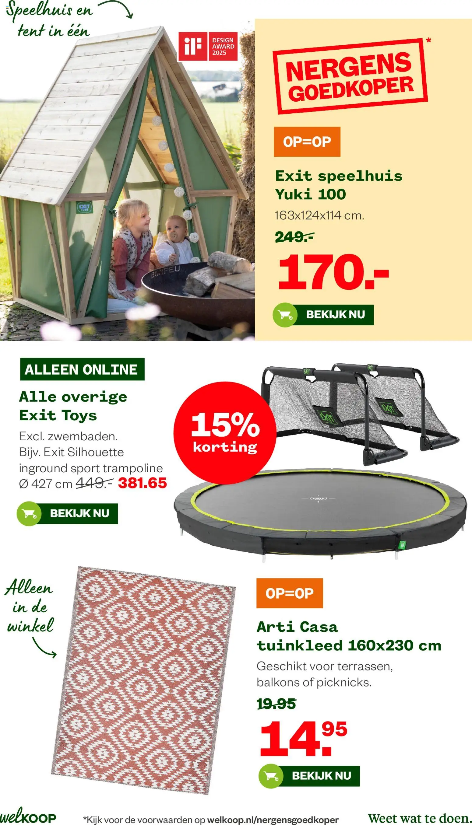 {H1} | Pagina: 13 | Producten: Tent, Trampoline