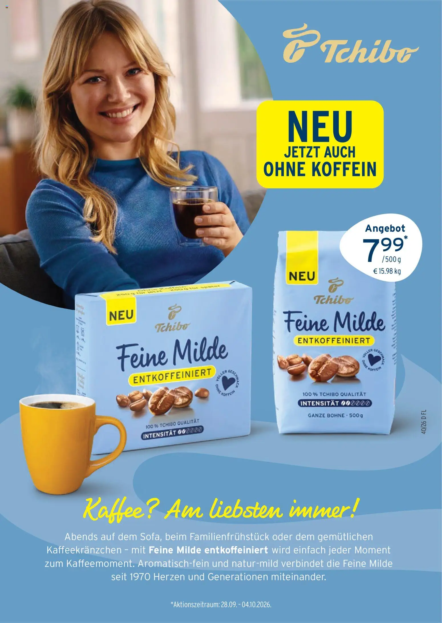 Prospekt Tchibo Herbst auf dem tisch – gültig ab 30.09.2026 | Seite: 40 | Produkte: Kaffee