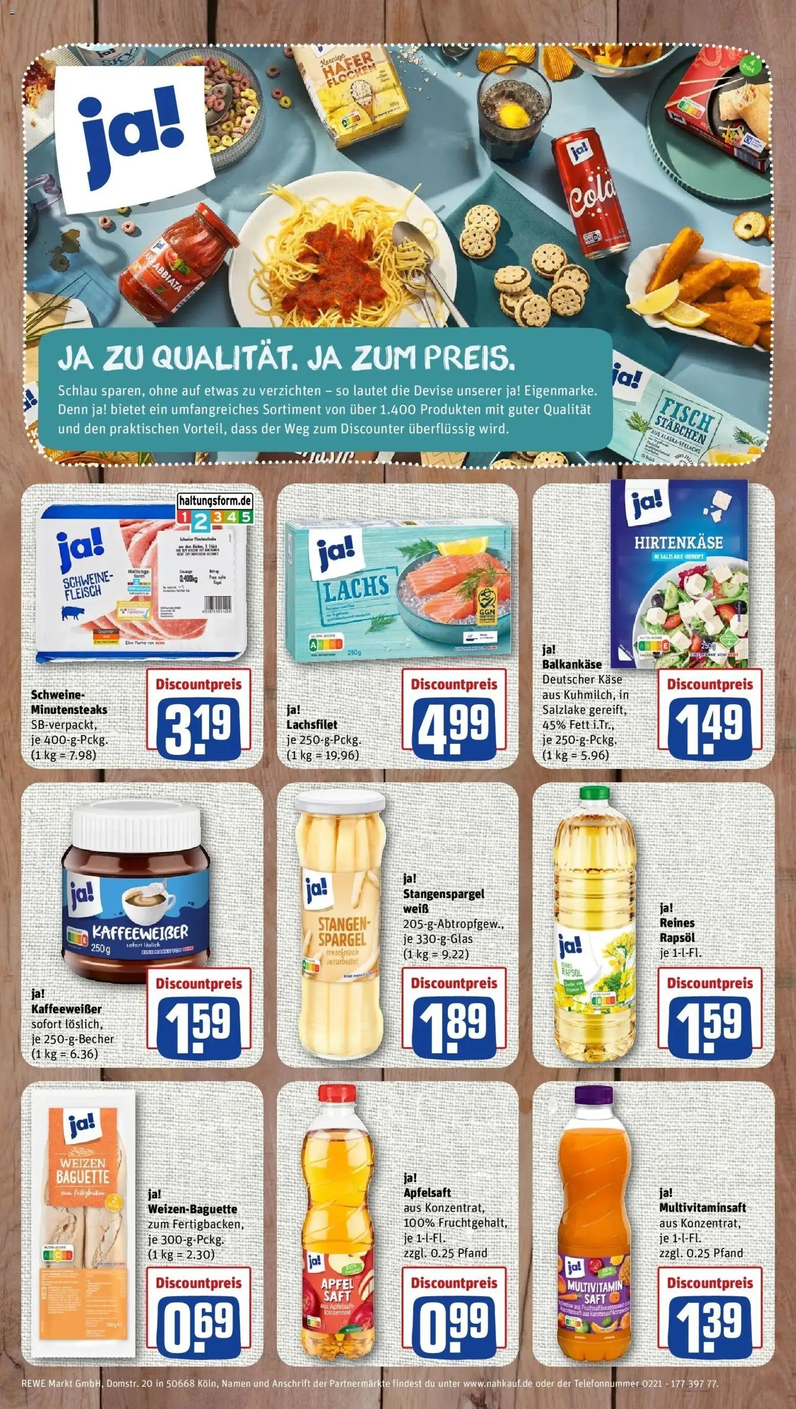 REWE Prospekt ab 05.10.2026 zum Blättern » Angebote | Seite: 8 | Produkte: Käse, Baguette, Spargel, Fleisch