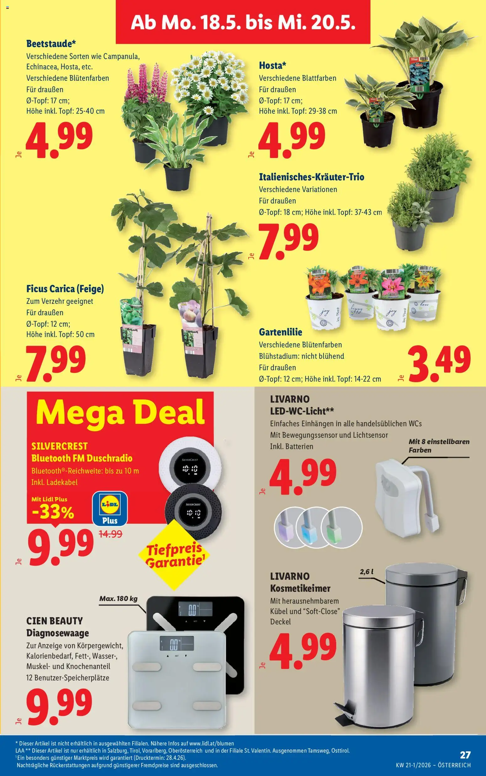 Lidl Flugblatt - Altenmarkt im Pongau, St. Johann im Pongau, Zell am See gültig ab 13.05.2026 | Seite: 32 | Produkte: Wasser