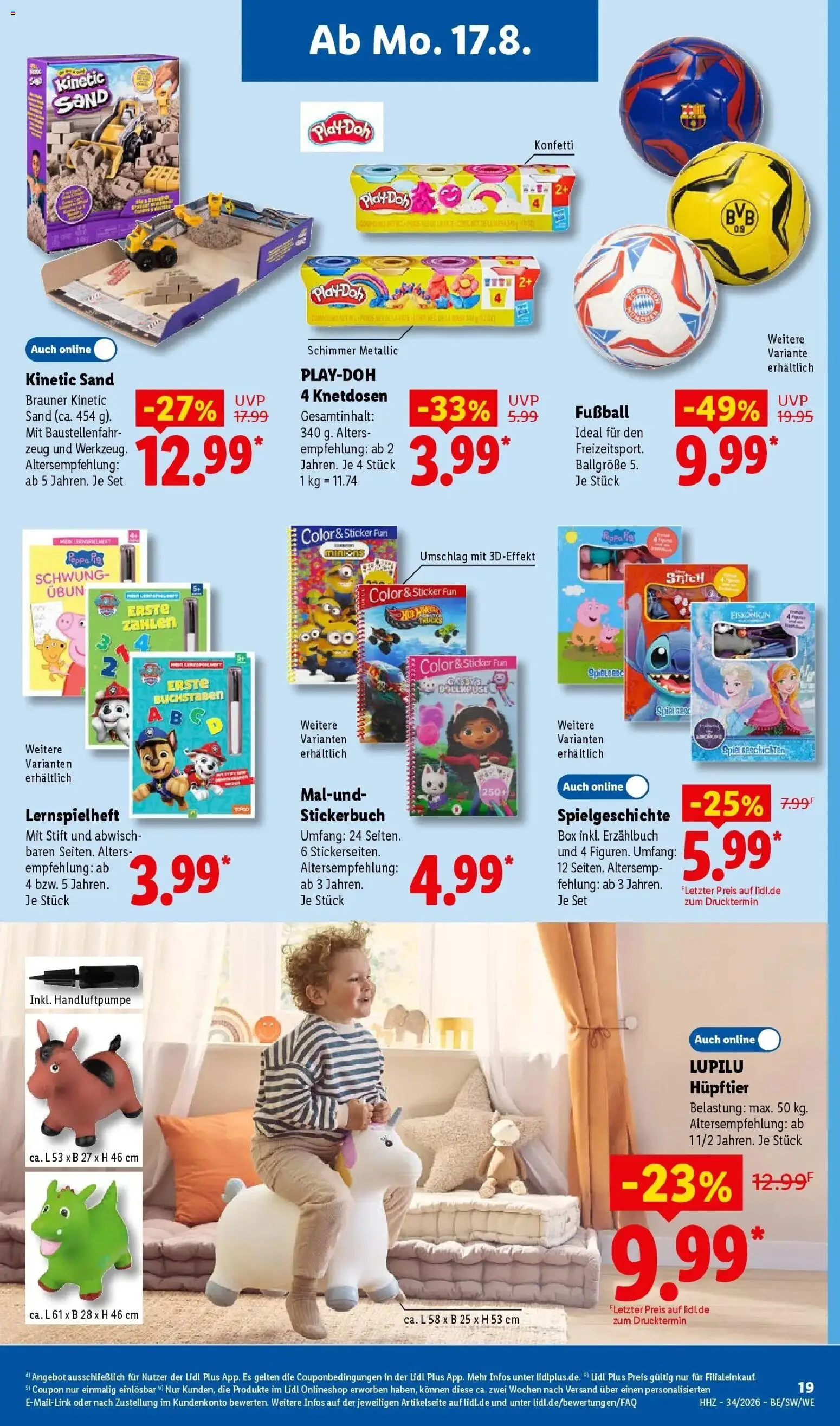 Lidl Prospekt Mühlacker (ab 17.08.2026) zum Blättern » Angebote | Seite: 37 | Produkte: Spiel, Box, Fußball, Football