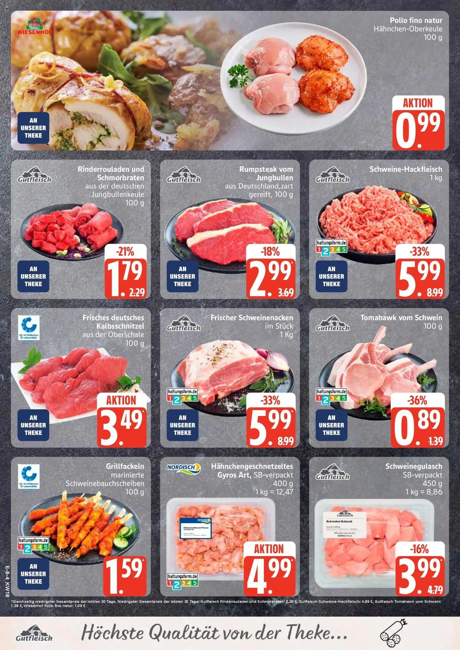 Marktkauf Prospekt Grevesmühlen	 – gültig ab 27.04.2026 | Seite: 9 | Produkte: Rinderrouladen, Schweinegulasch, Theke, Schweinenacken