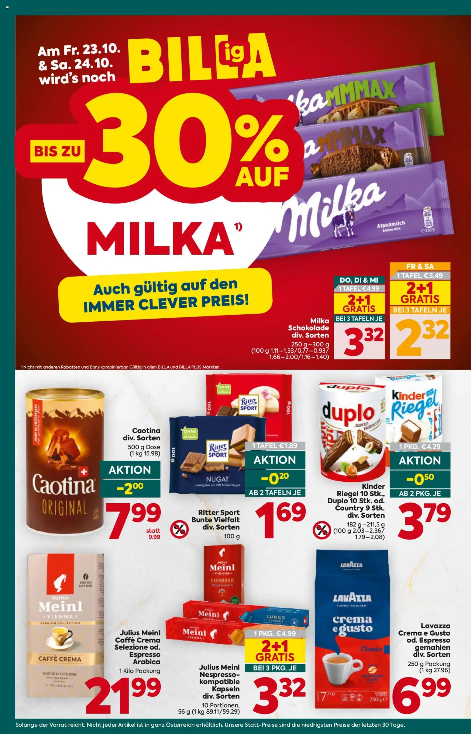 Billa Plus Flugblatt gültig ab 22.10.2026 | Seite: 16