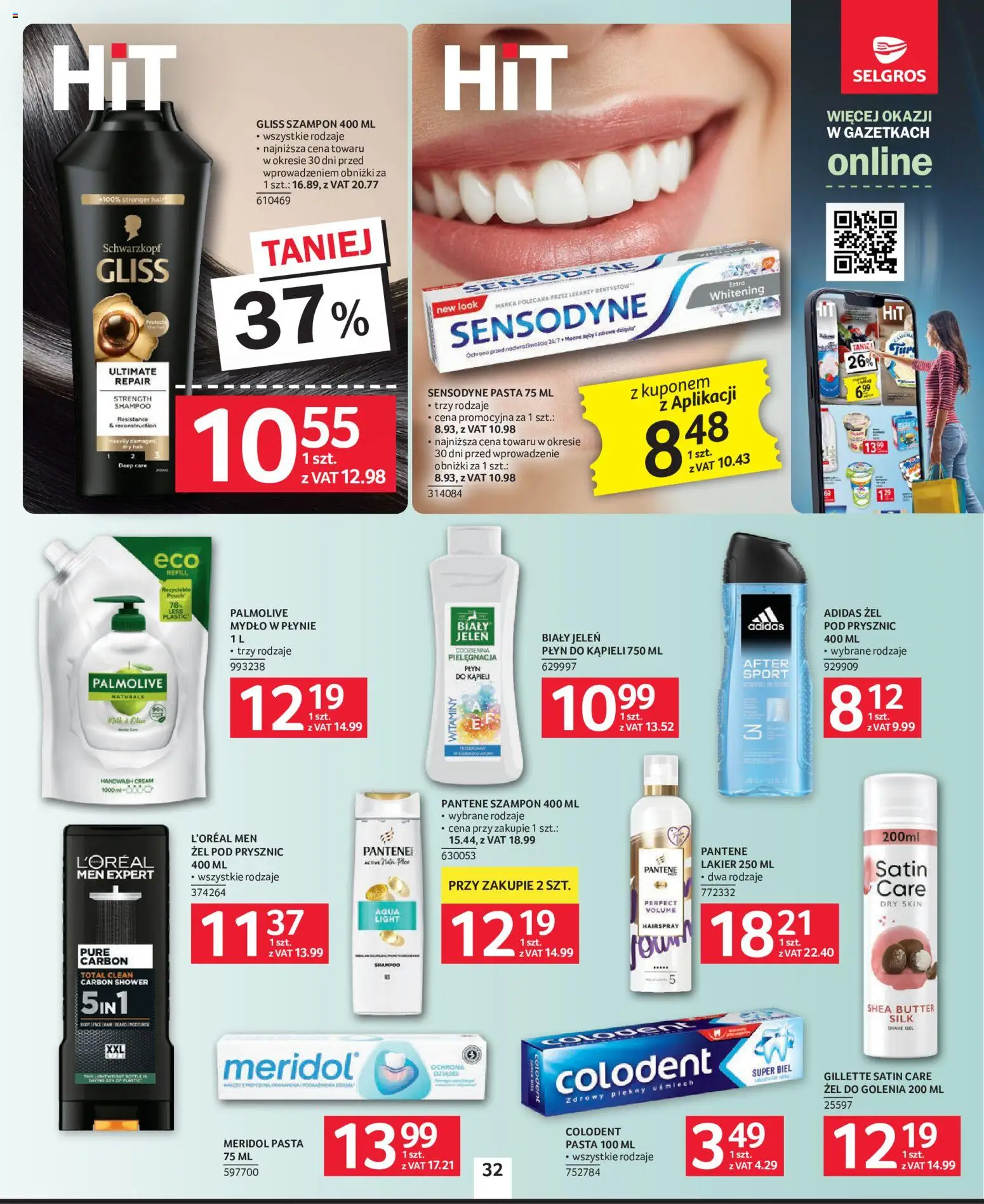 Selgros cash&carry gazetka od 24.09.2026 | Strona: 29 | Produkty: Pasta, Szampon, Mydło, Żel pod prysznic